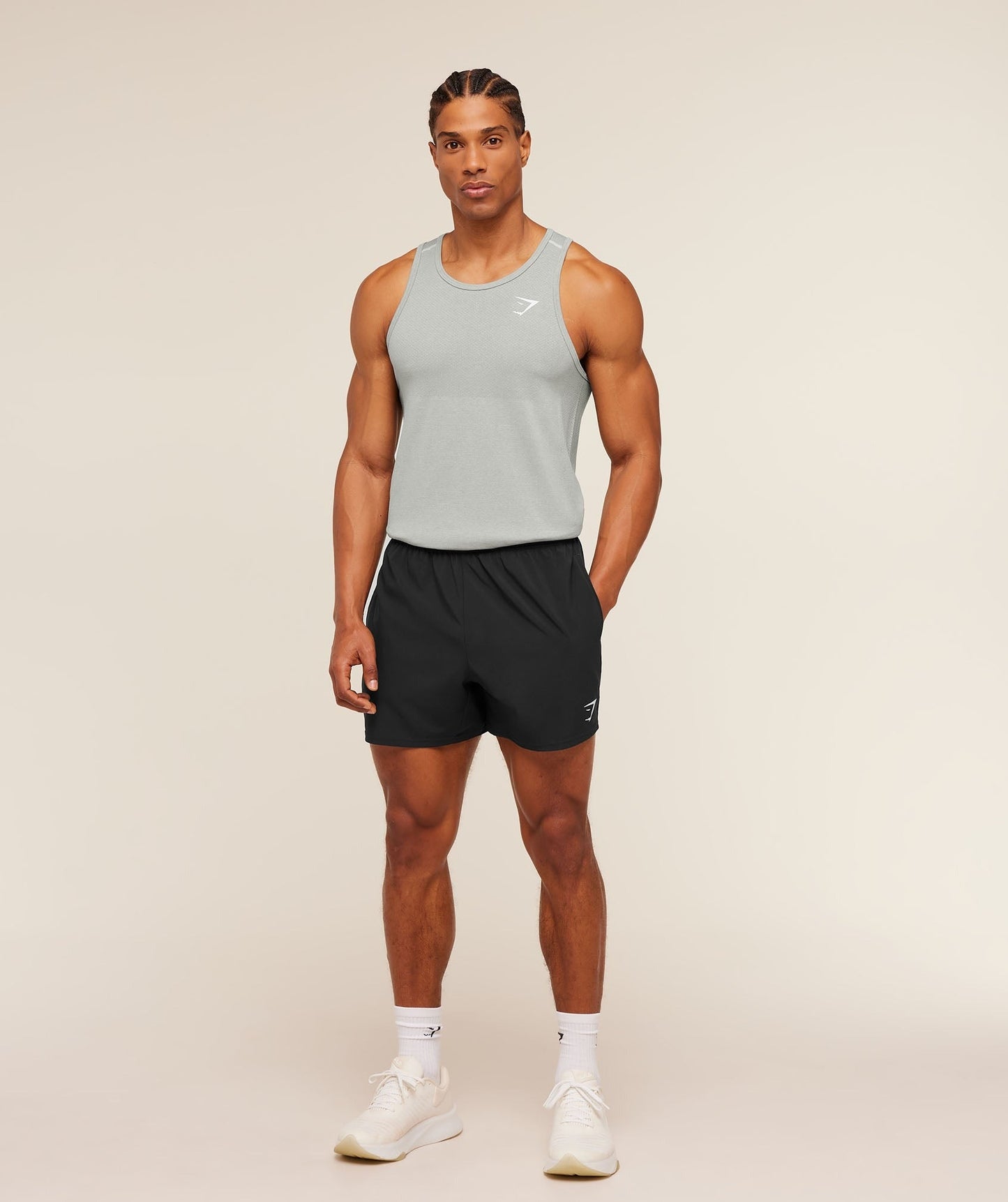 Gymshark Vital Tank - Light Grey/Smokey Grey