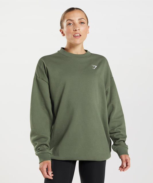 Gymshark Training Oversized Sweatshirt - Core Olive