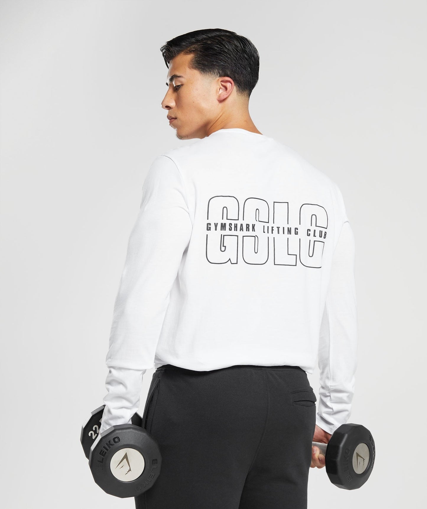 Gymshark Lifting Club Long Sleeve T-Shirt - White