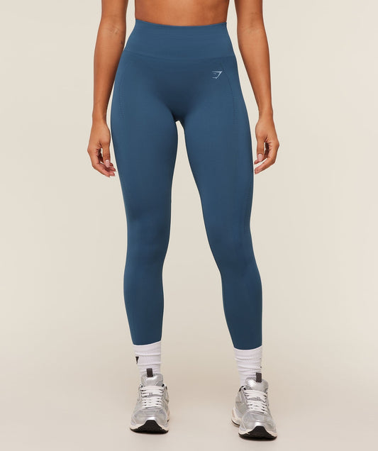 Gymshark Energise Seamless Leggings - Compound Blue