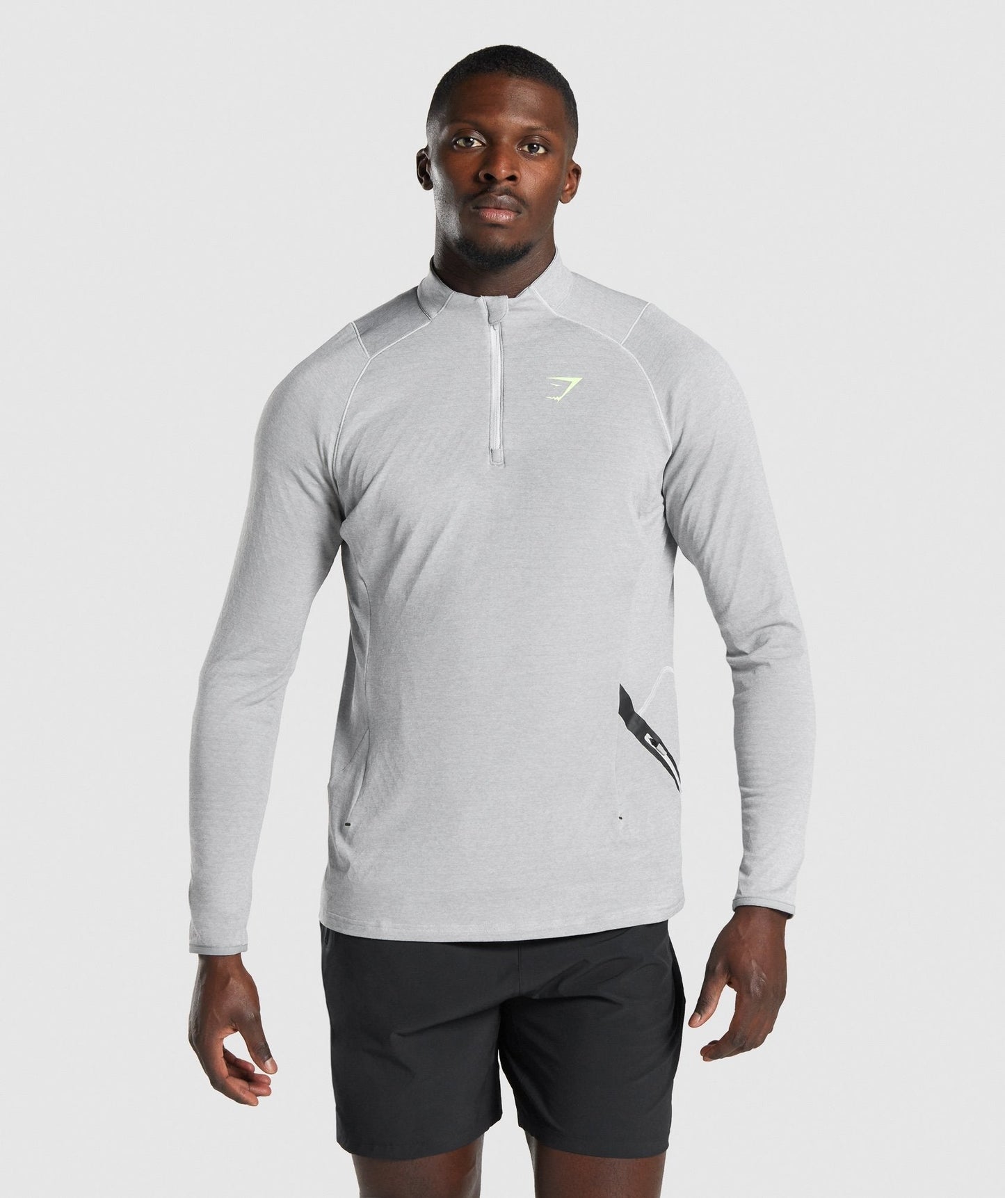 Gymshark Apex 1/4 Zip Pullover - Light Grey