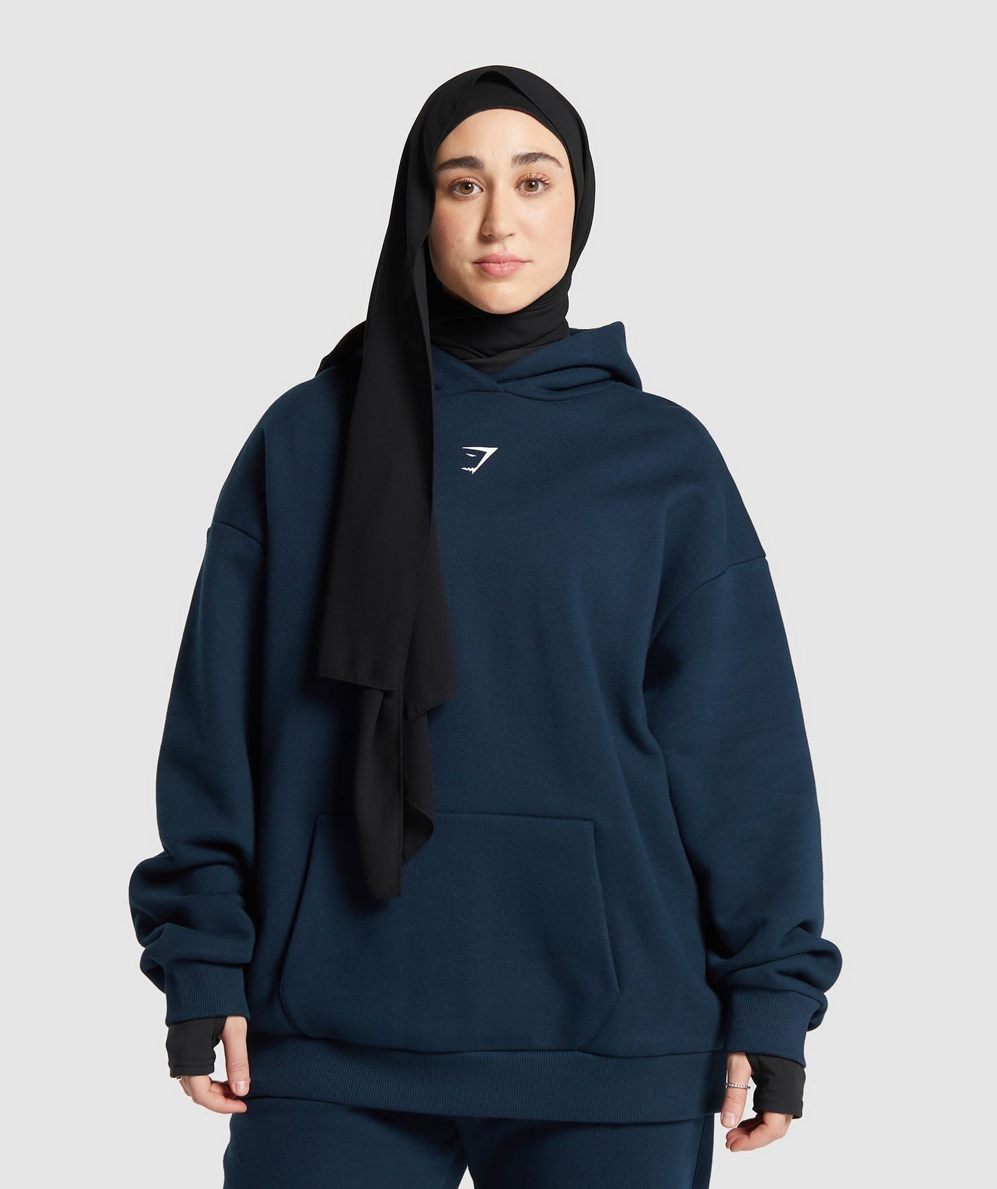 Gymshark GS X Leana Deeb Oversized Graphic Hoodie - Navy