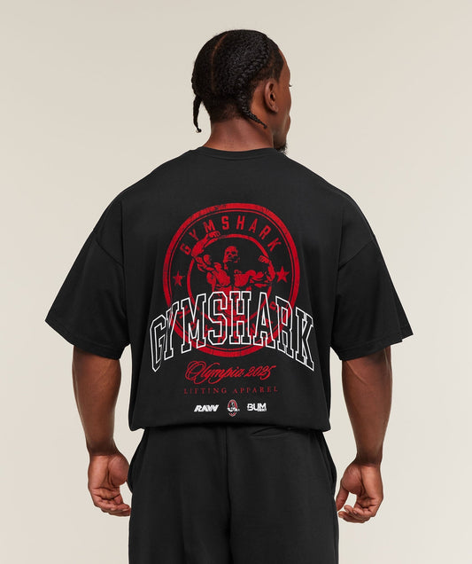 Gymshark Olympia Oversized T-Shirt - GS Black