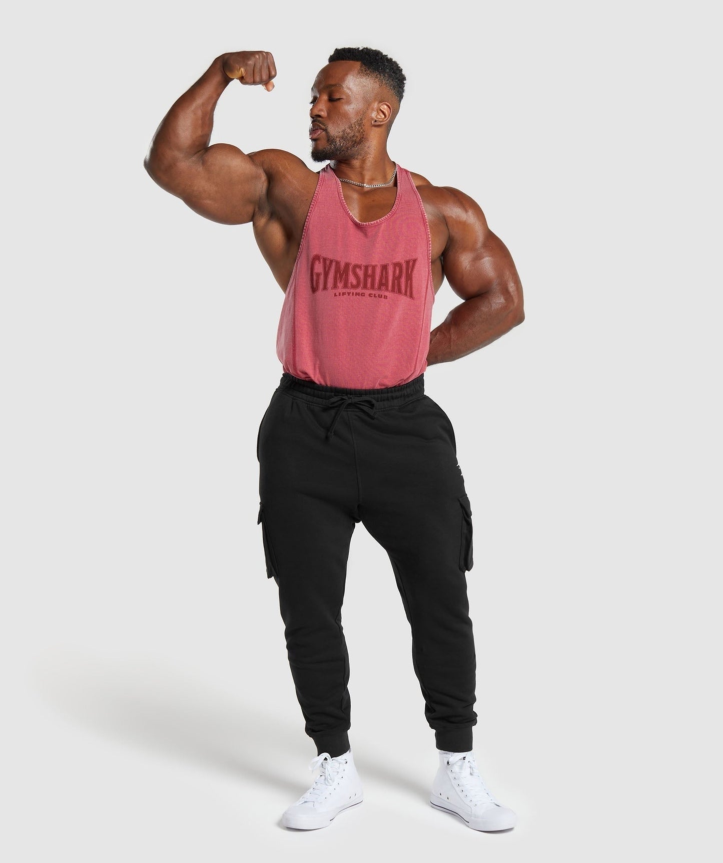 Gymshark Heritage Washed Stringer - Vintage Pink