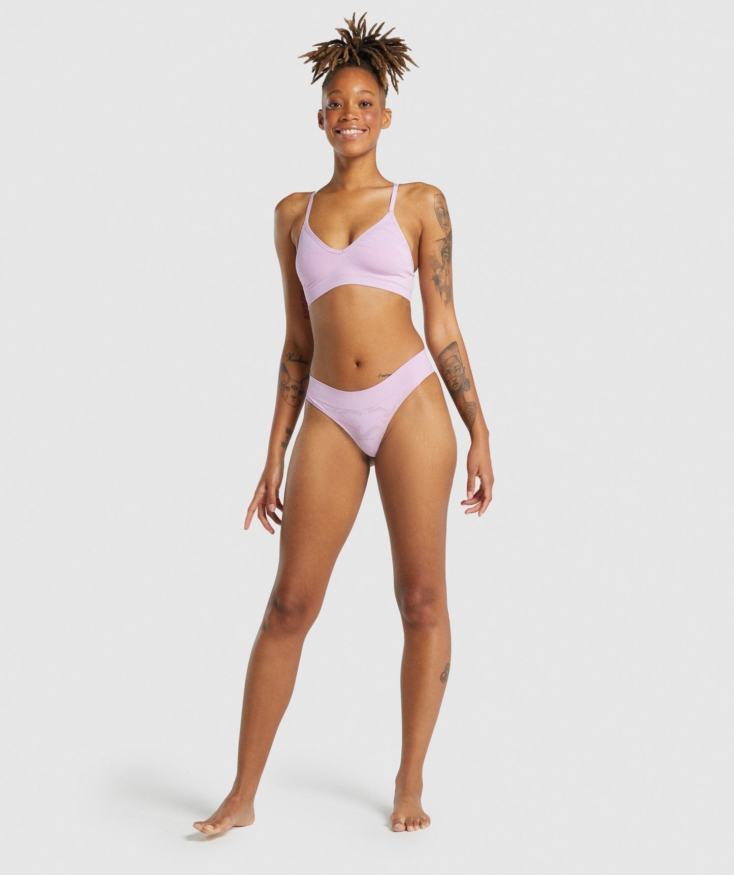 Gymshark Seamless Low Neck Bralette - Light Pink