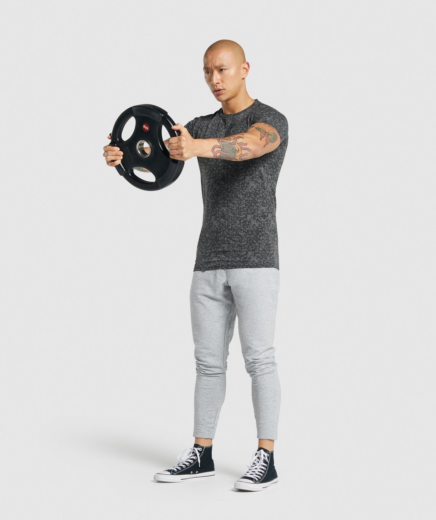 Gymshark Critical 2.0 T-Shirt - Charcoal Print