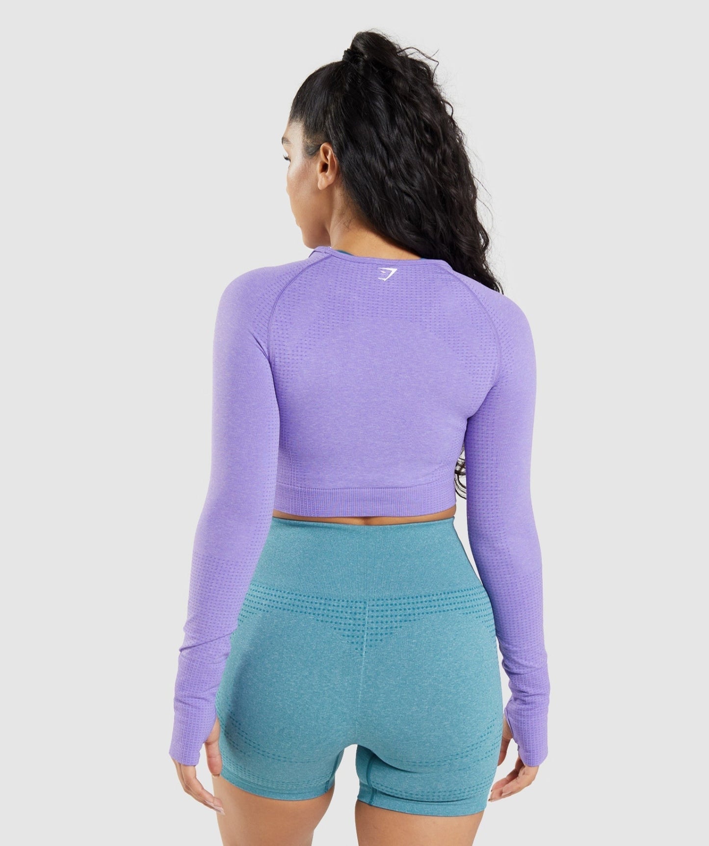 Gymshark Vital Crop Top - Bright Purple Marl
