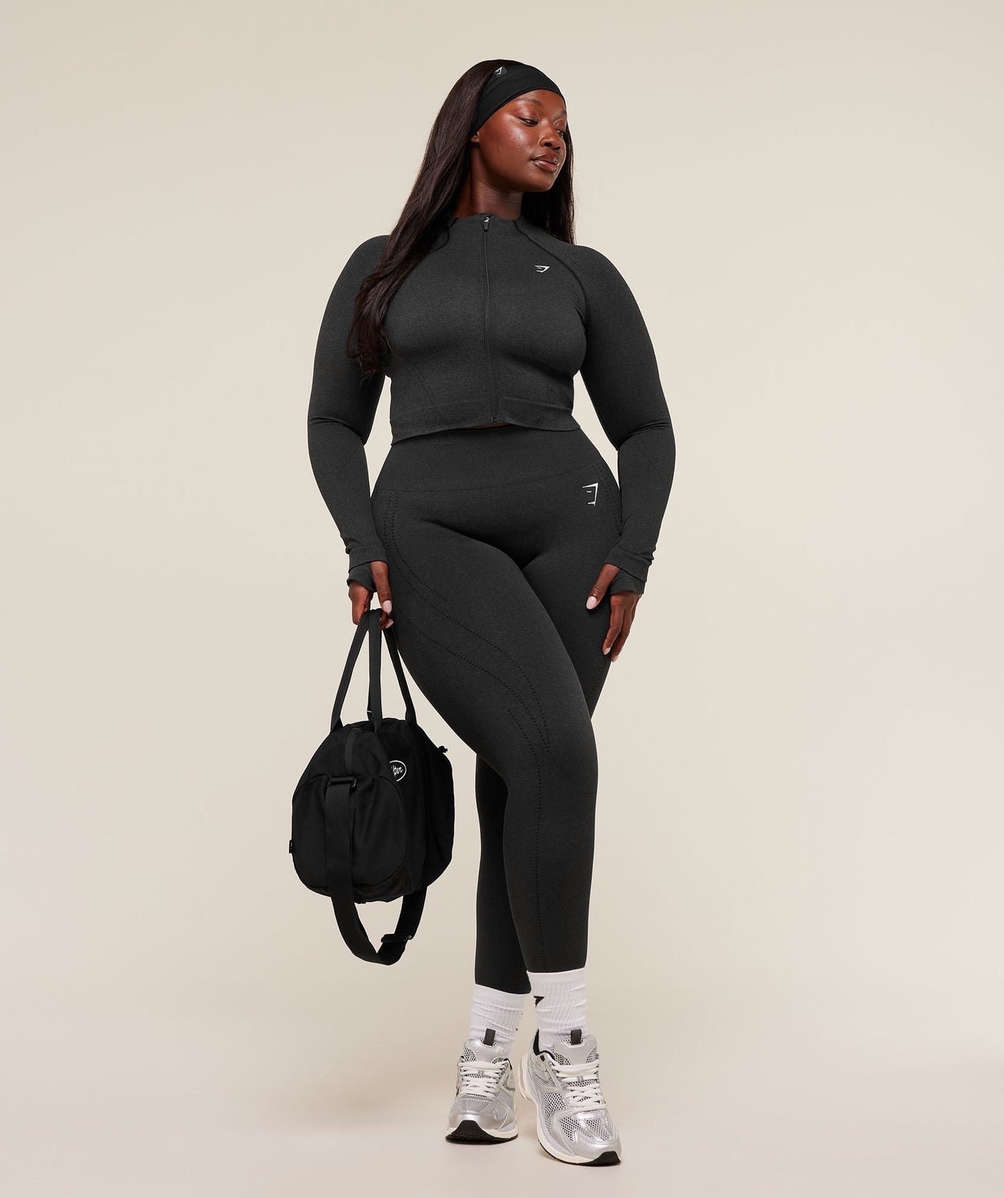 Gymshark VItal Warm Leggings - Black Marl
