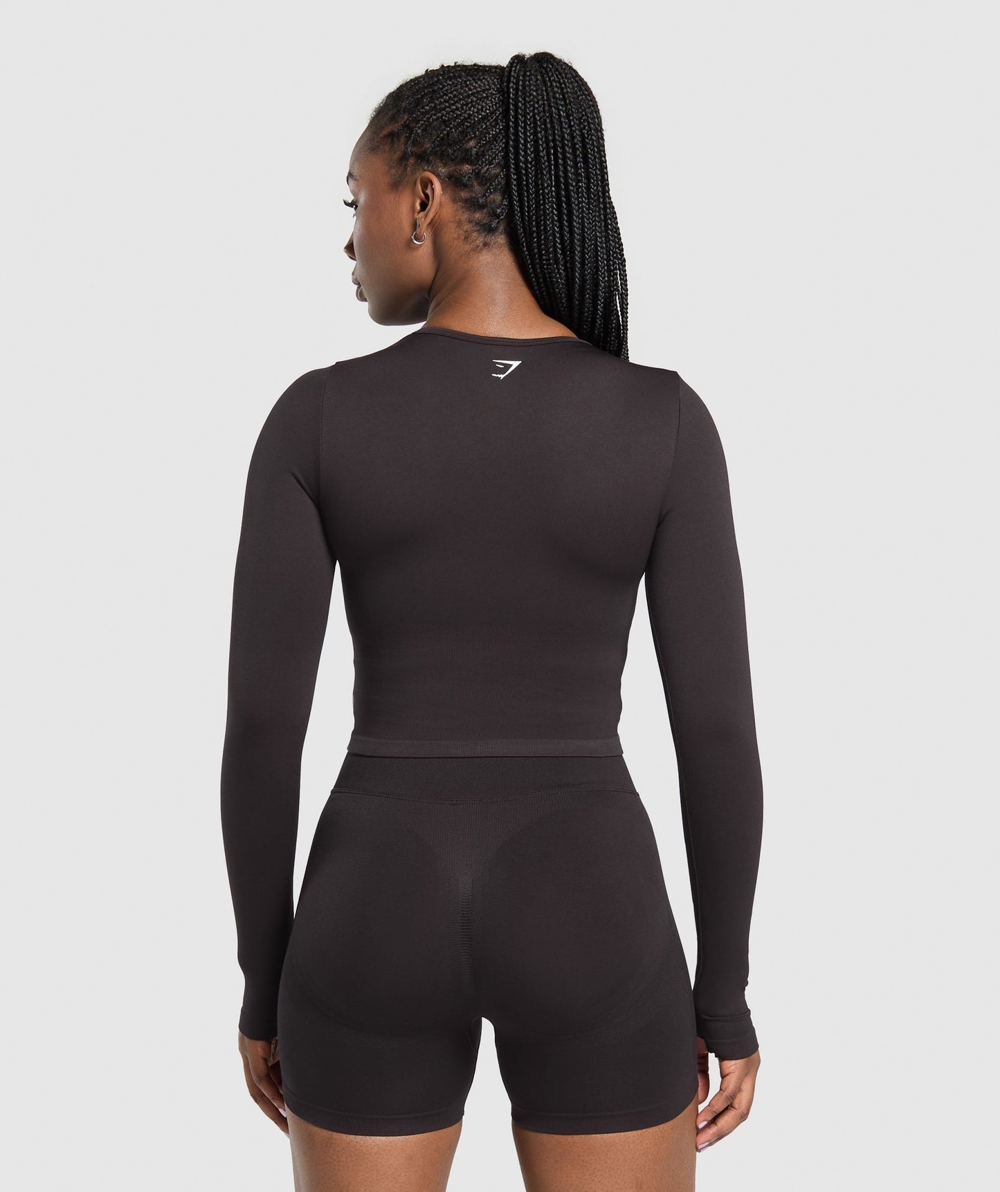 Gymshark Lift Seamless Zip Up Jacket - Depth Purple/Black Marl
