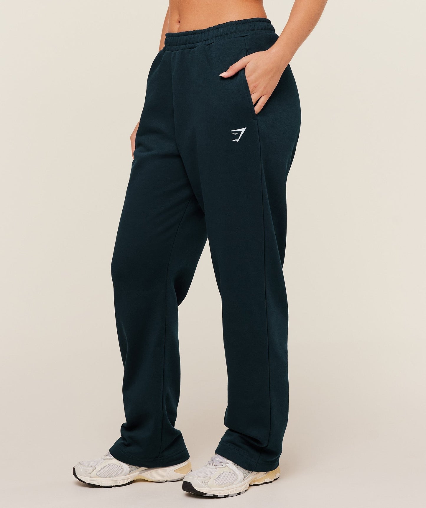Gymshark Training Fleece Straight Leg Regular Joggers - Deep Petrol Blue