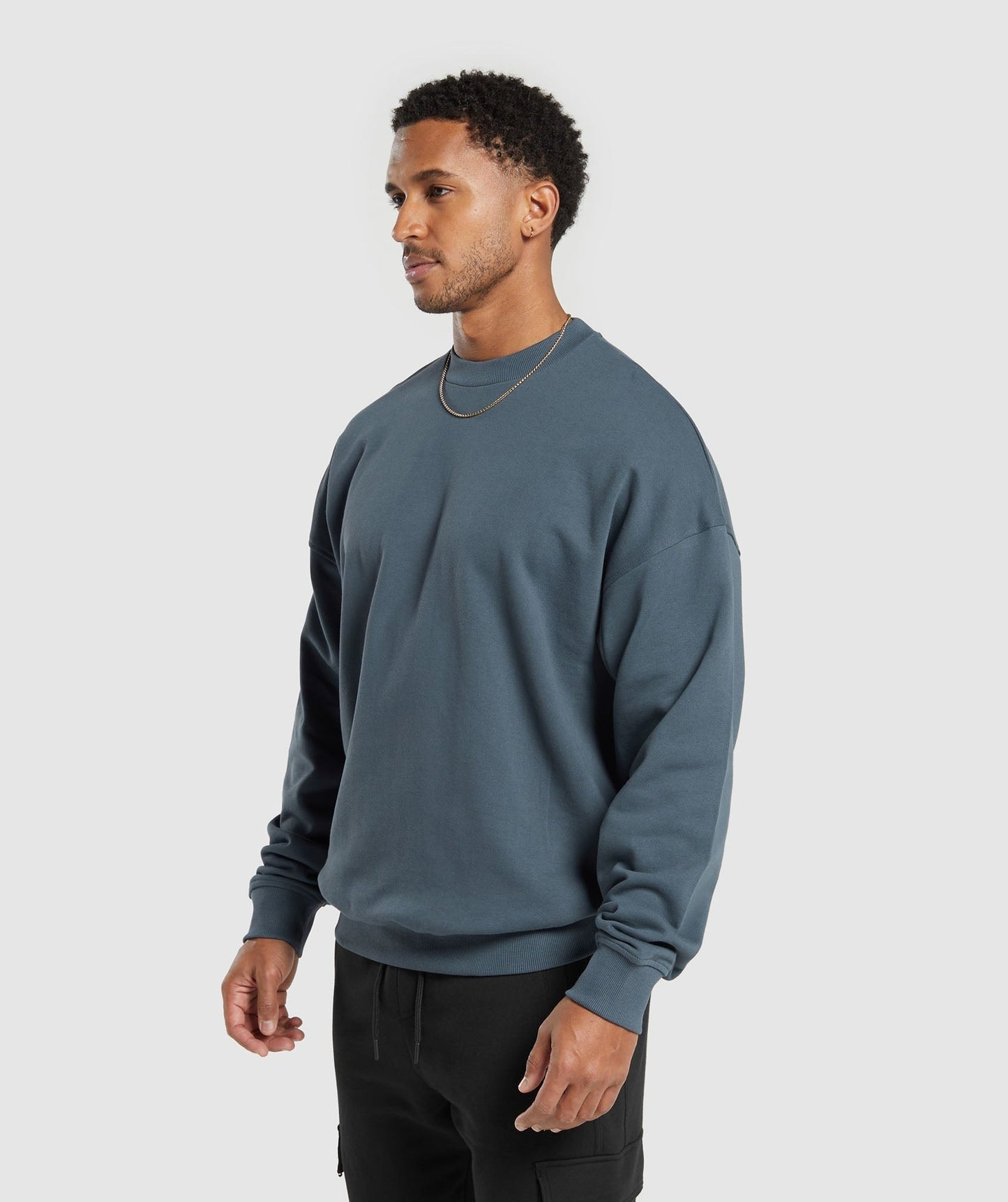 Gymshark Rest Day Essentials Crew - Titanium Blue