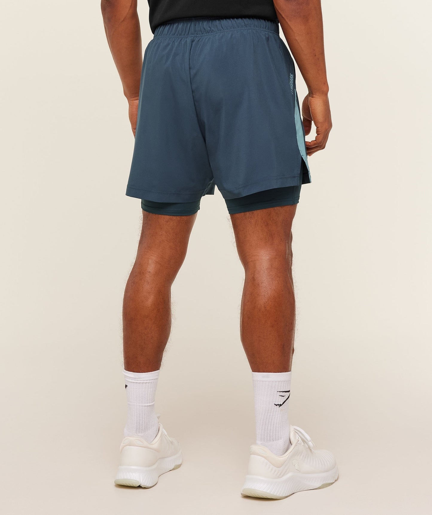 Gymshark Sport 5" 2 in 1 Shorts - Stealth Blue/Storm Blue