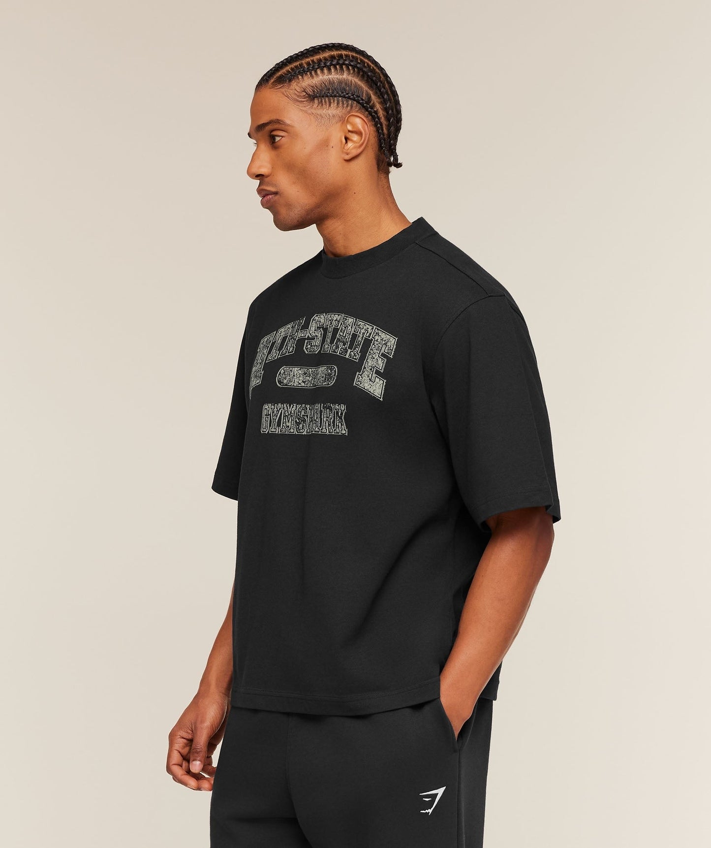 Gymshark Ath-State Graphic T-Shirt - Black