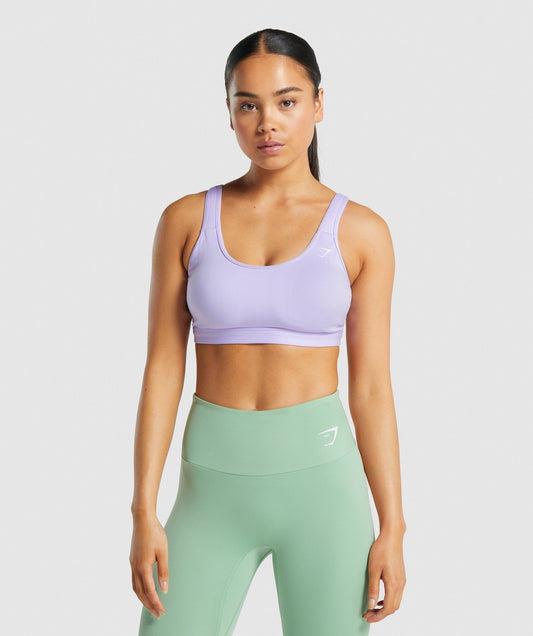 Gymshark Scoop Neck Sports Bra - Light Purple