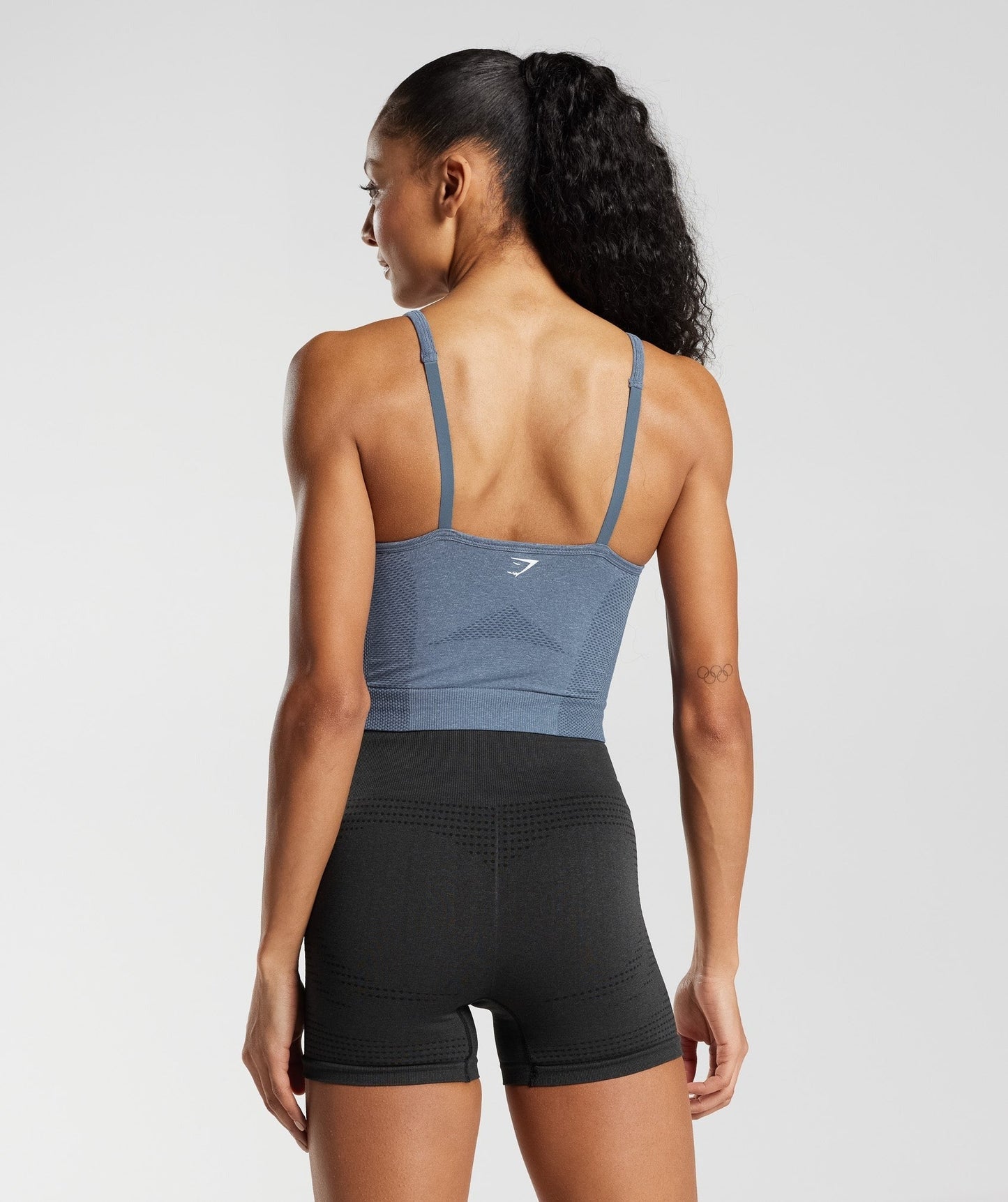 Gymshark Vital Midi Tank - Evening Blue Marl