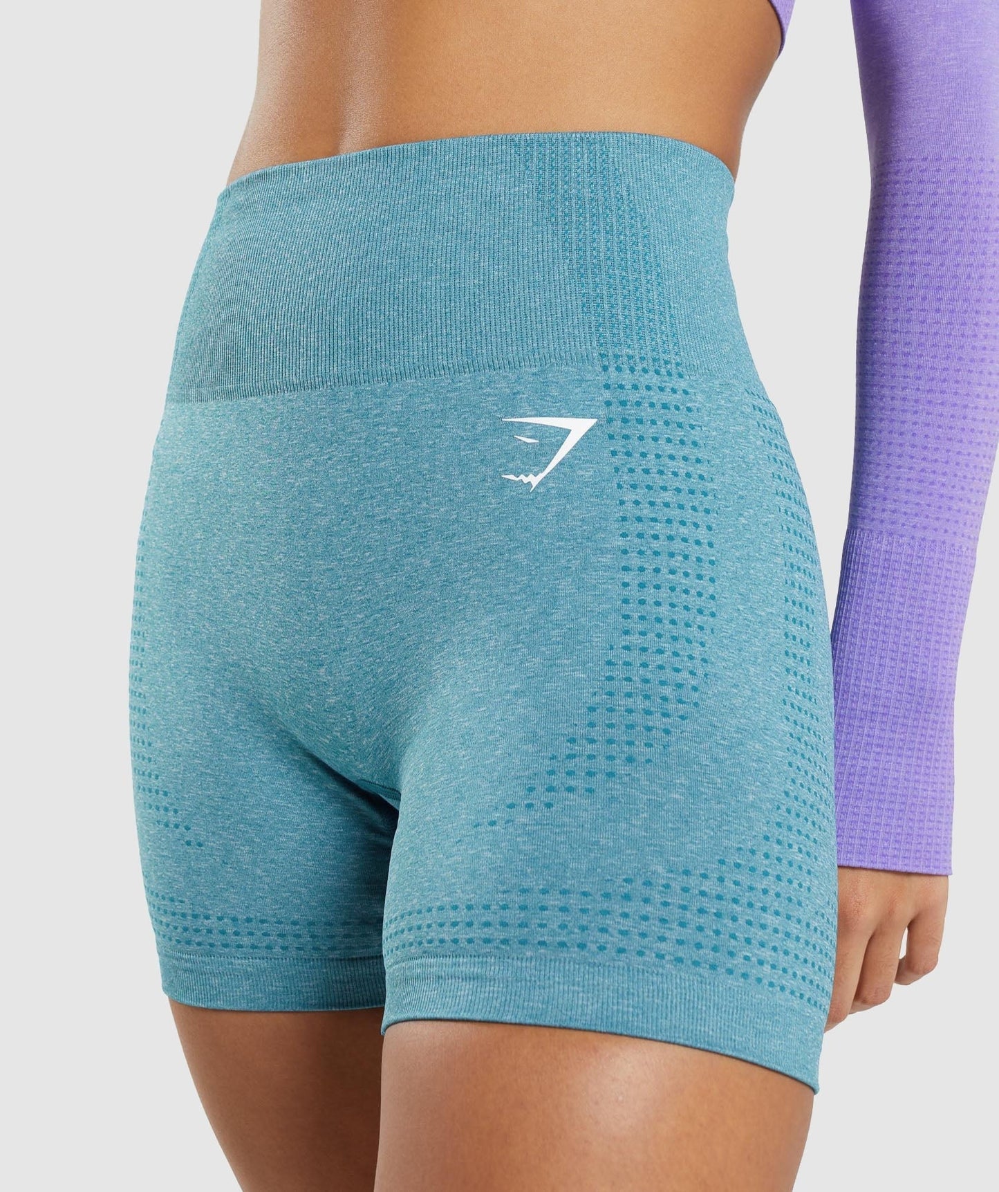 Gymshark Vital Seamless Shorts - Tahoe Teal Marl