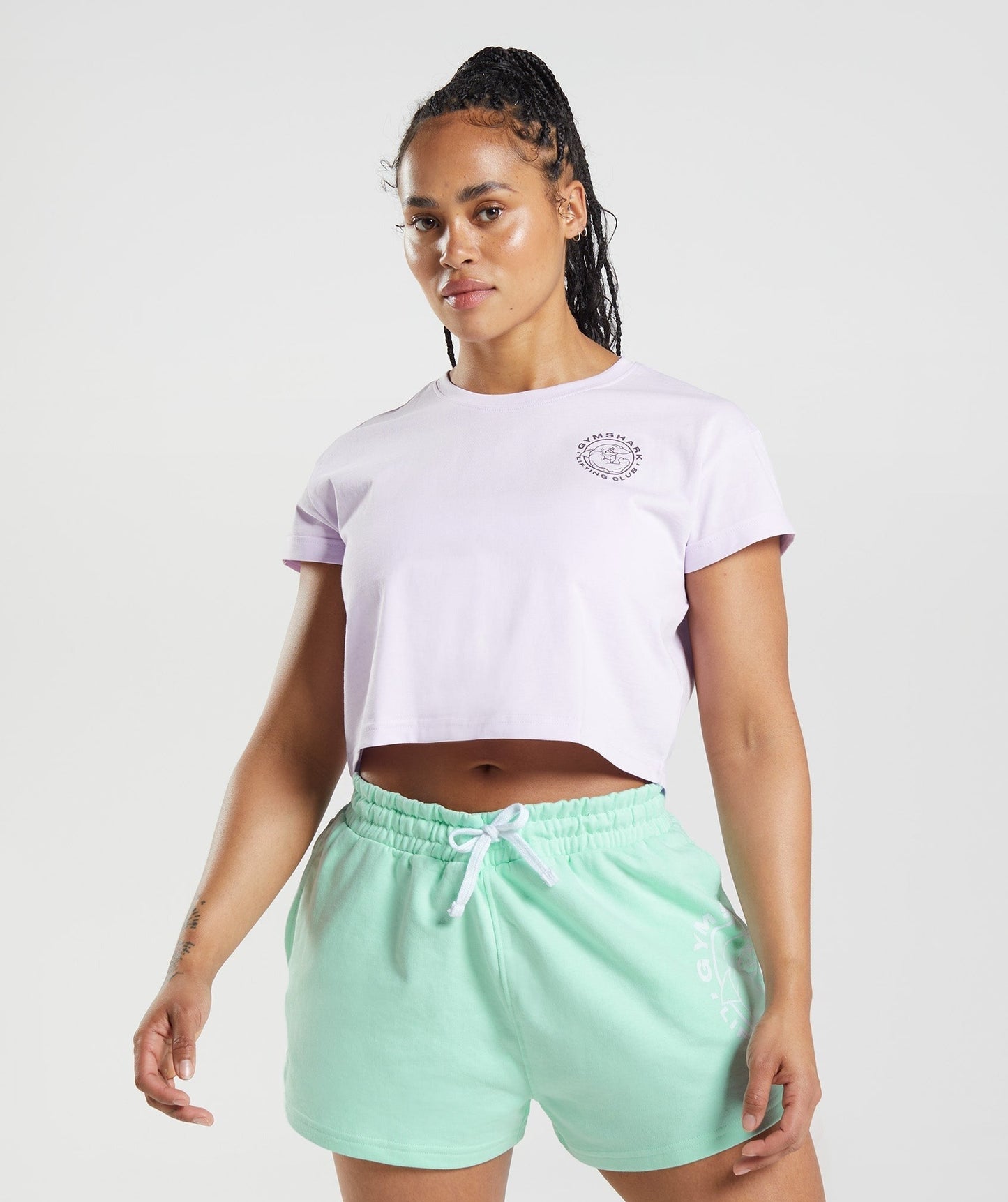 Gymshark Legacy Crop Top - Faded Lilac