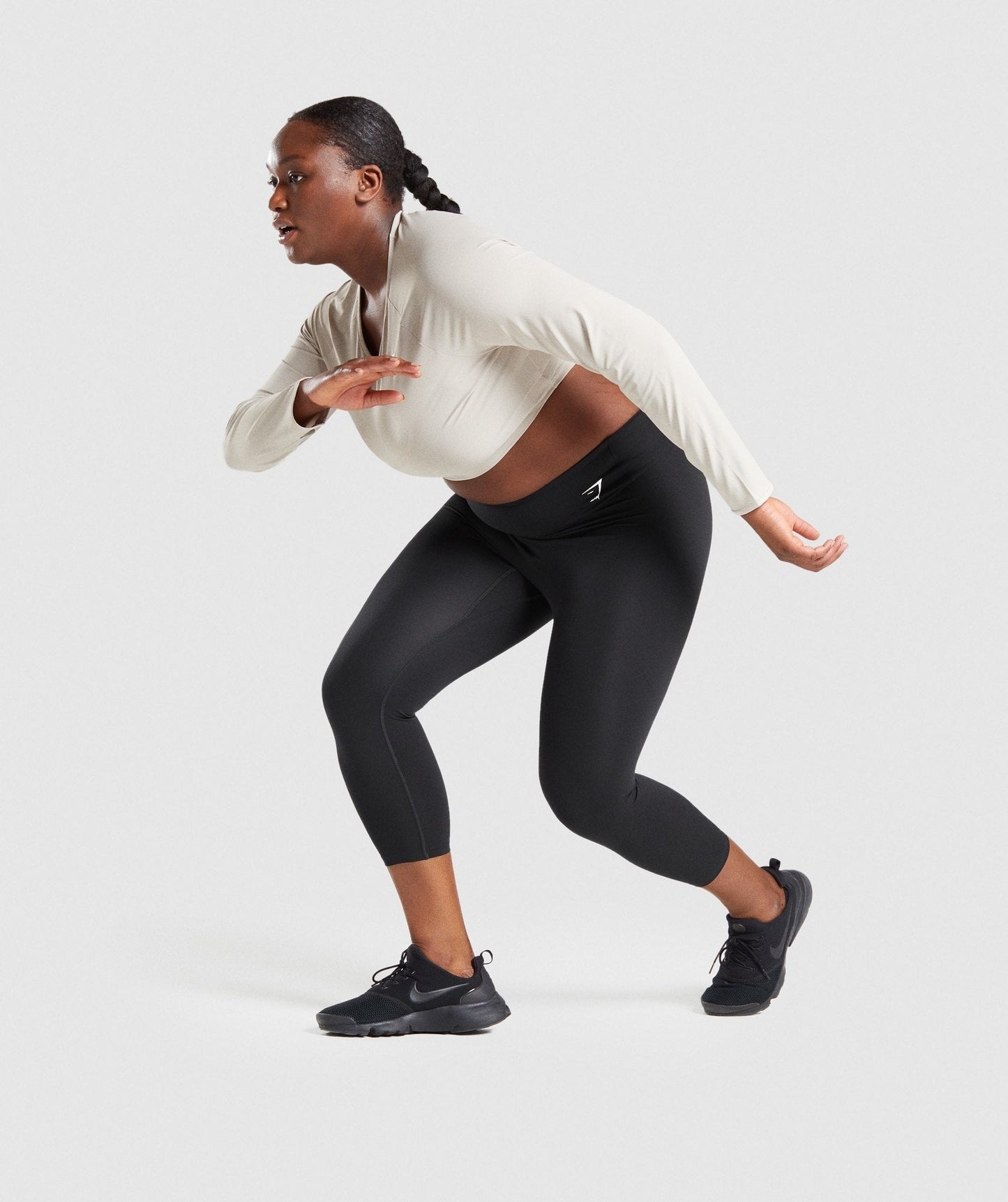 Gymshark Training Long Sleeve Crop Top - Grey