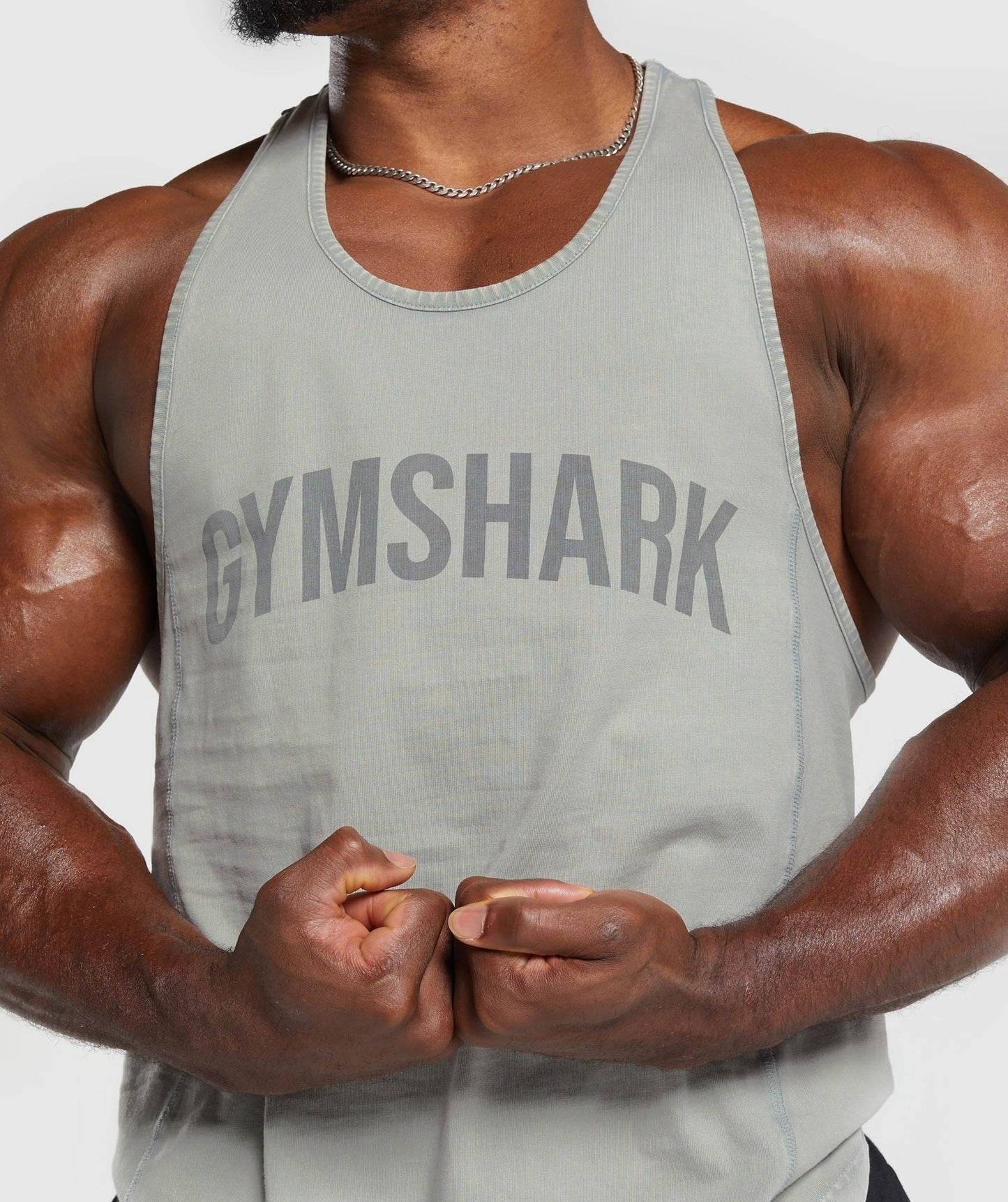 Gymshark Power Washed Stringer - Smokey Grey