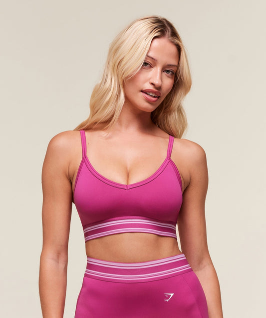 Gymshark Retro Sports Bra - Winning Pink