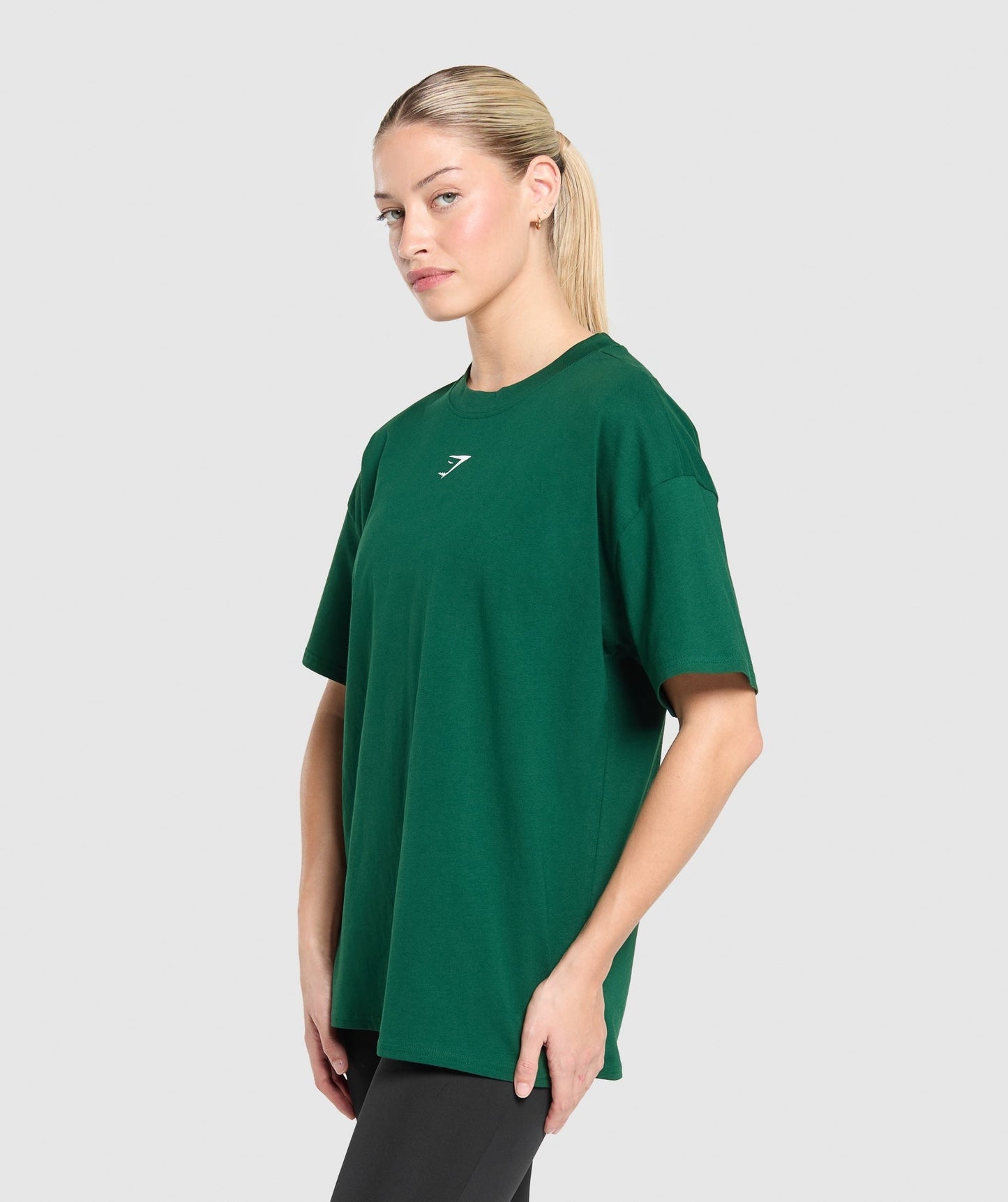Gymshark Fraction Oversized T-Shirt - Conditioning Green