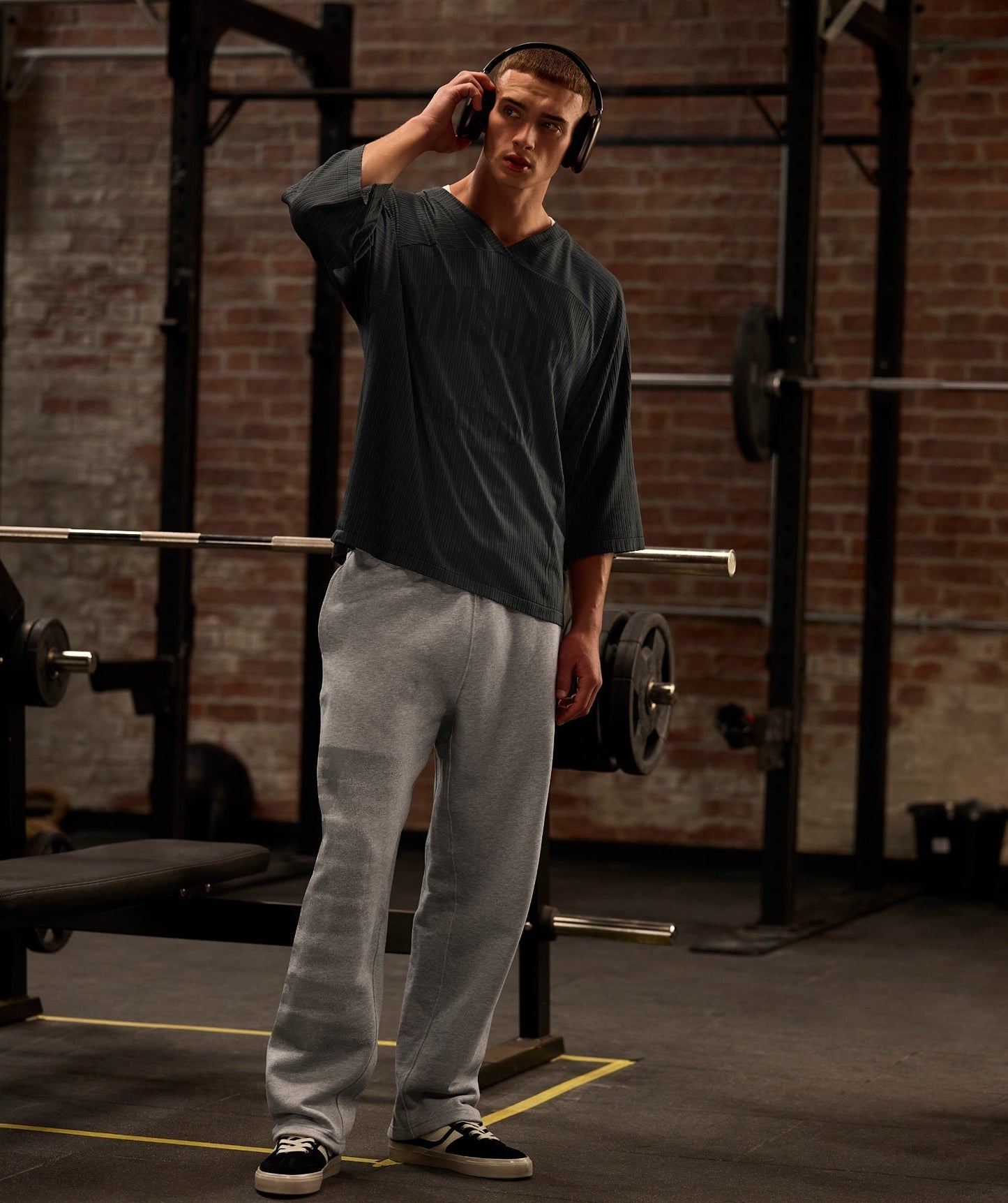 Gymshark x Saalt Studios Seamless Jersey - GS Asphalt Grey/GS Pitch Grey