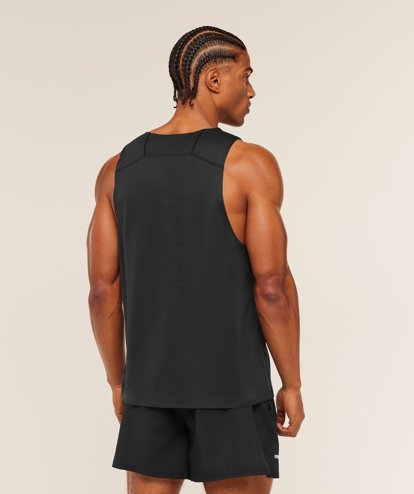 Gymshark Hybrid Engineered Jacquard Tank - Black