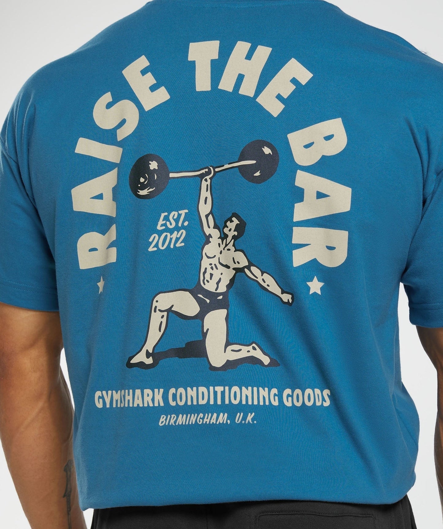 Gymshark Raise the Bar T-Shirt - Core Blue