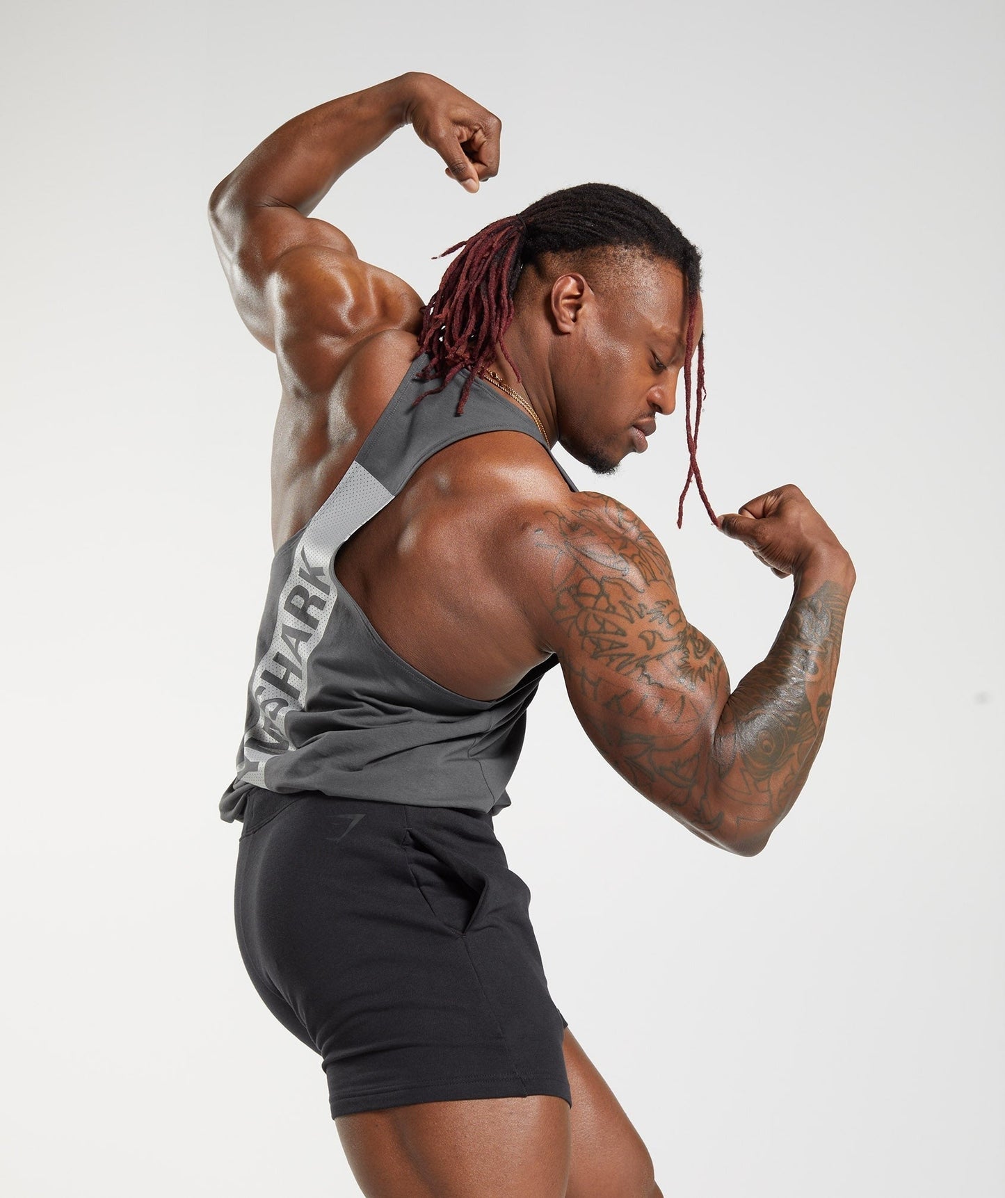 Gymshark Bold Stringer - Silhouette Grey