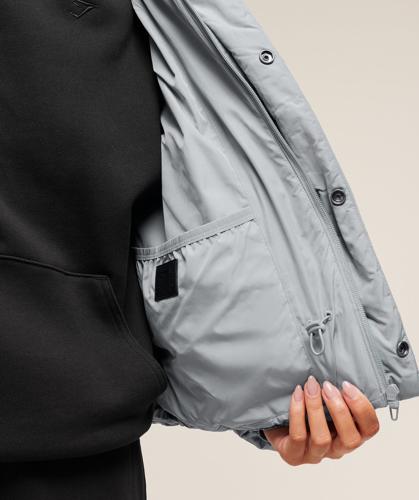 Gymshark Puffer Jacket - Denim Grey