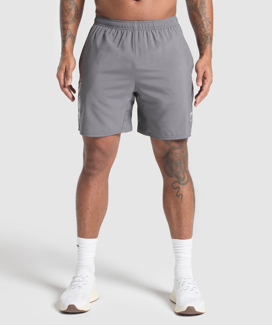 Gymshark Fitness Apparel 7" Shorts - Brushed Grey