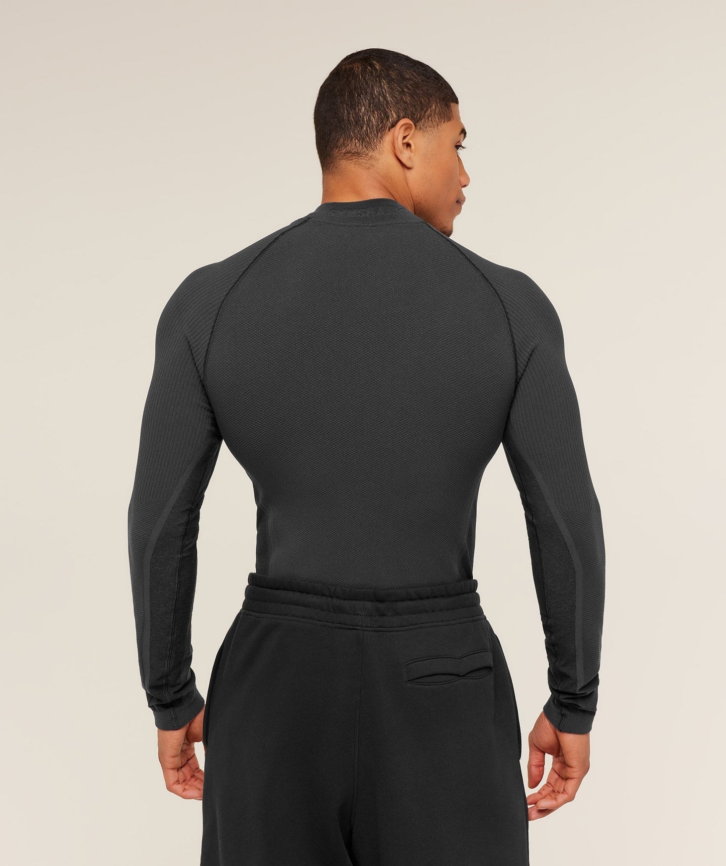 Gymshark Physique Long Sleeve T-Shirt - Grey/Black