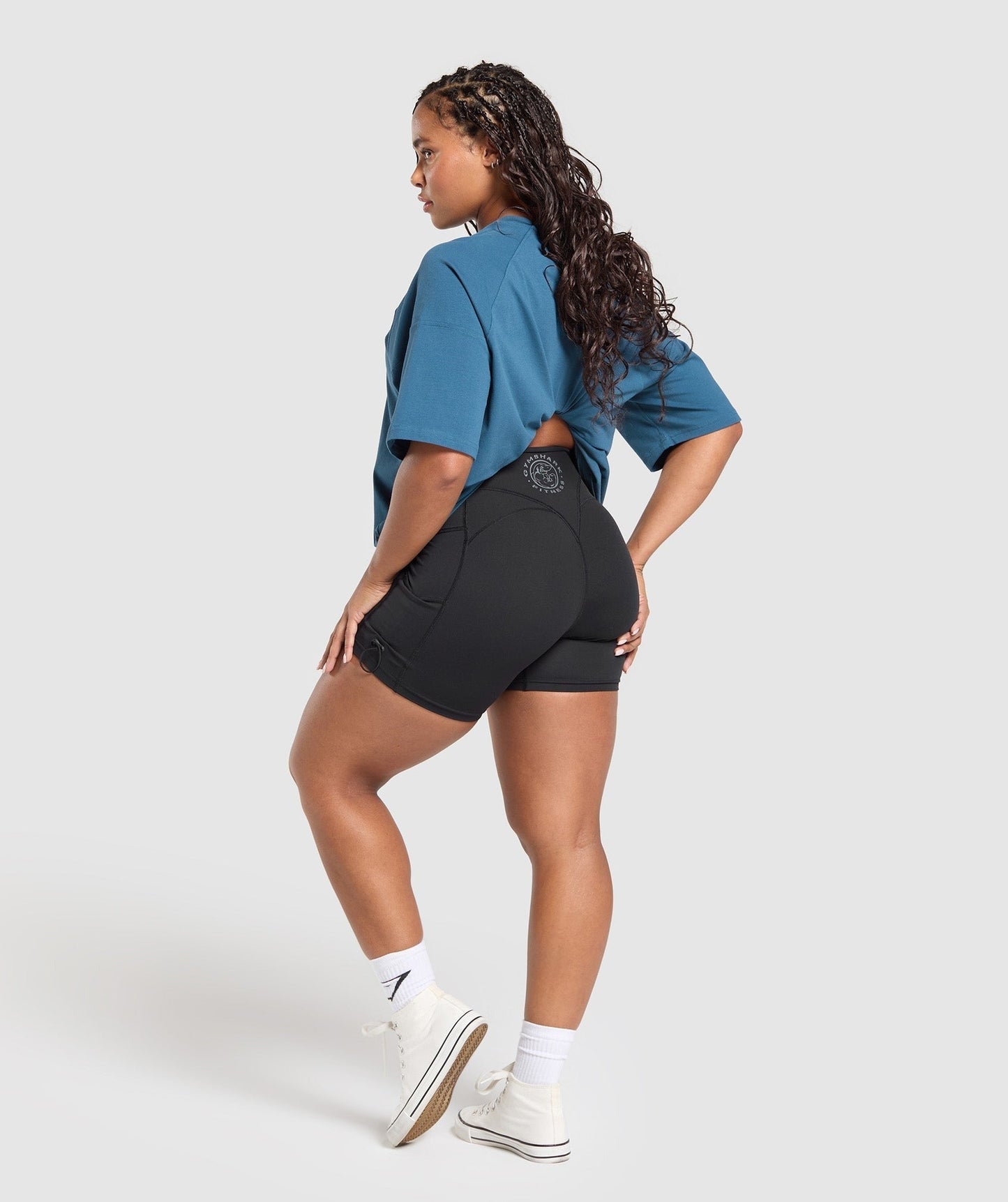 Gymshark Legacy Logo Oversized T-Shirt - Success Blue