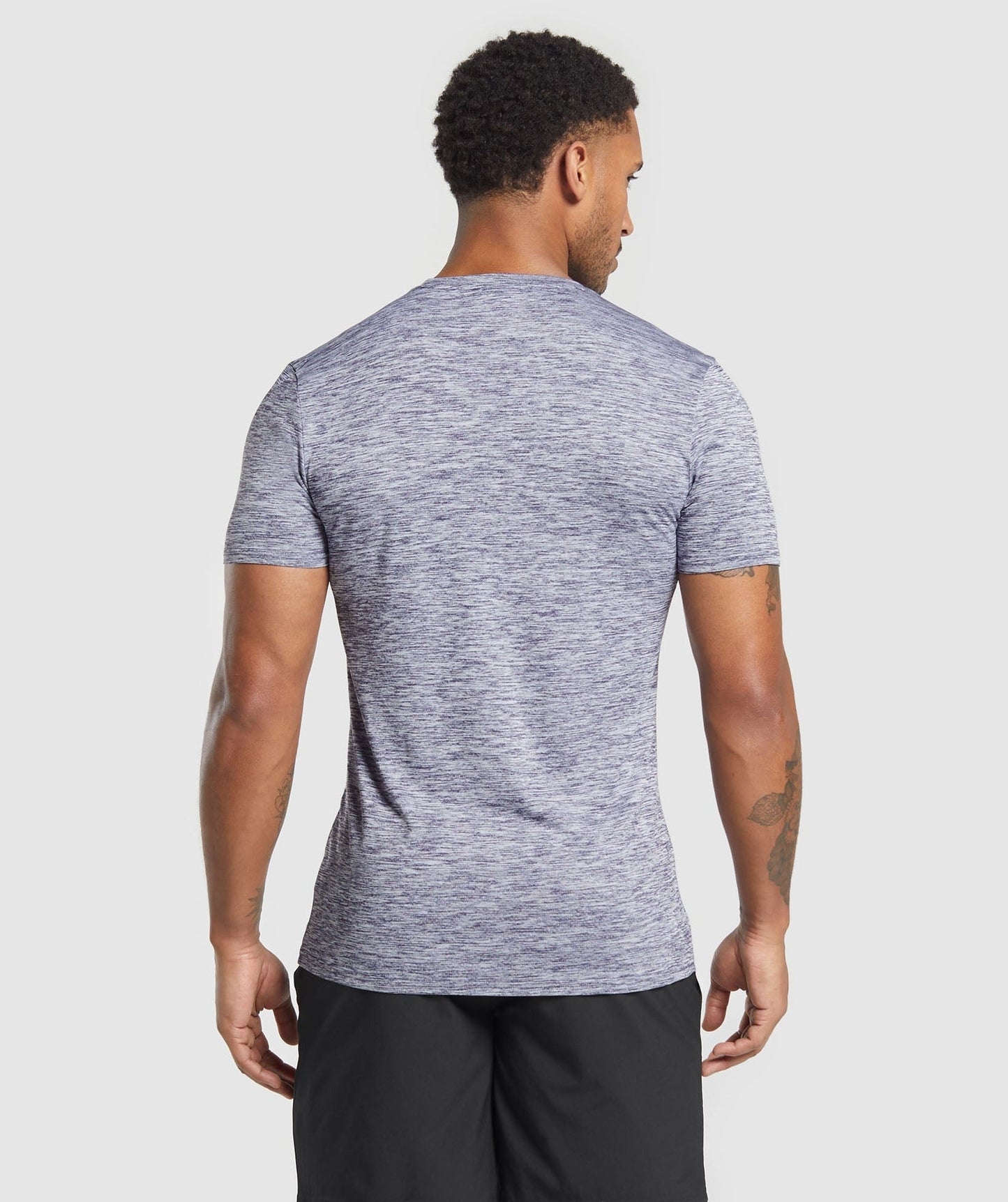 Gymshark Arrival Marl T-Shirt - Weighted Purple/White Marl