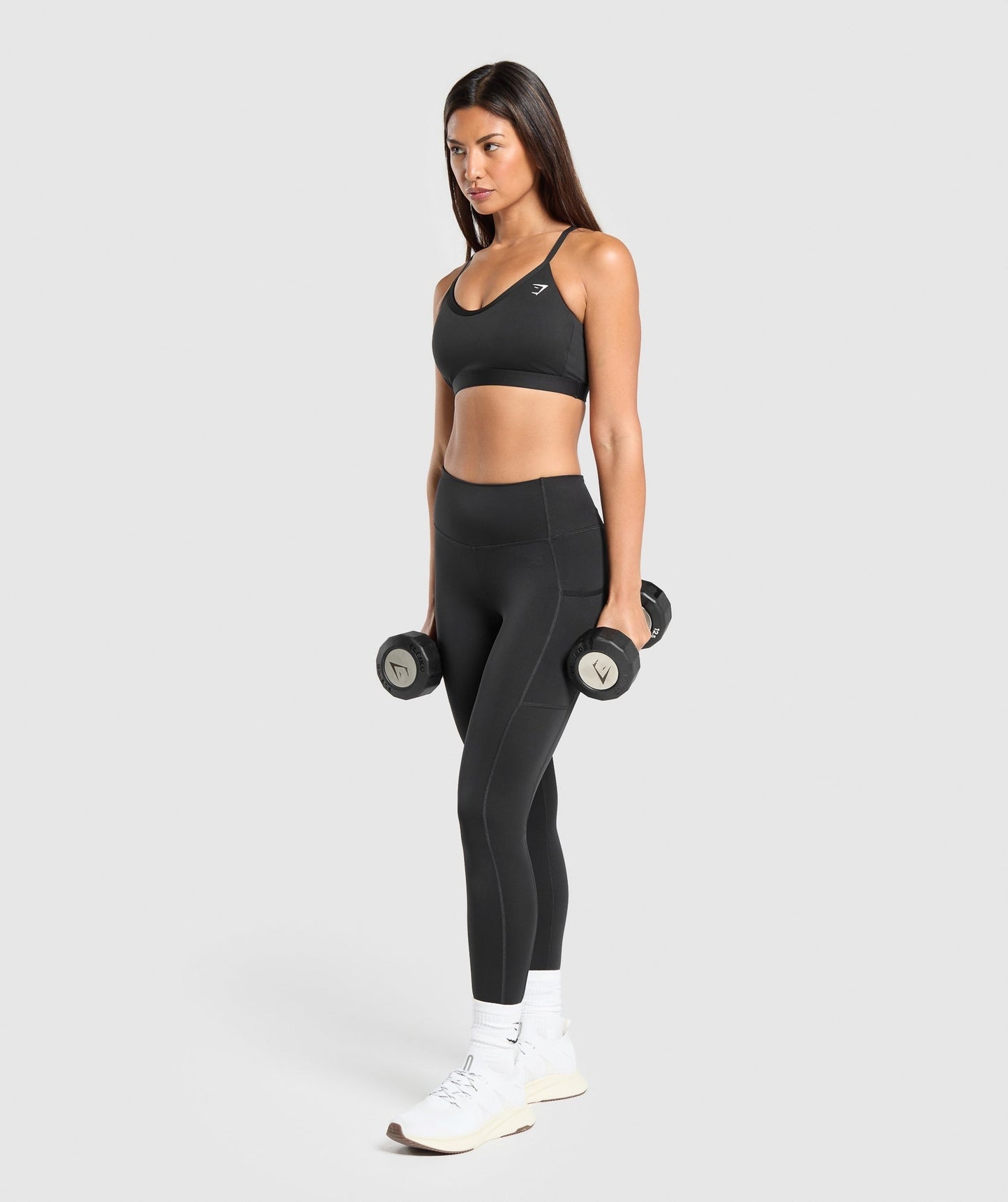 Gymshark V Neck Sports Bra - Black