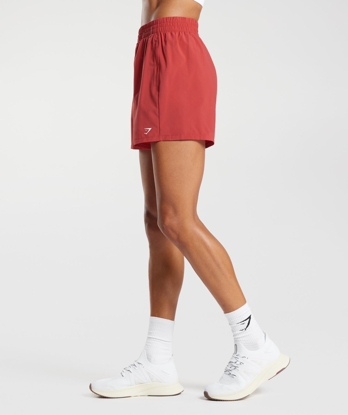Gymshark Woven Pocket Shorts - Sundried Red