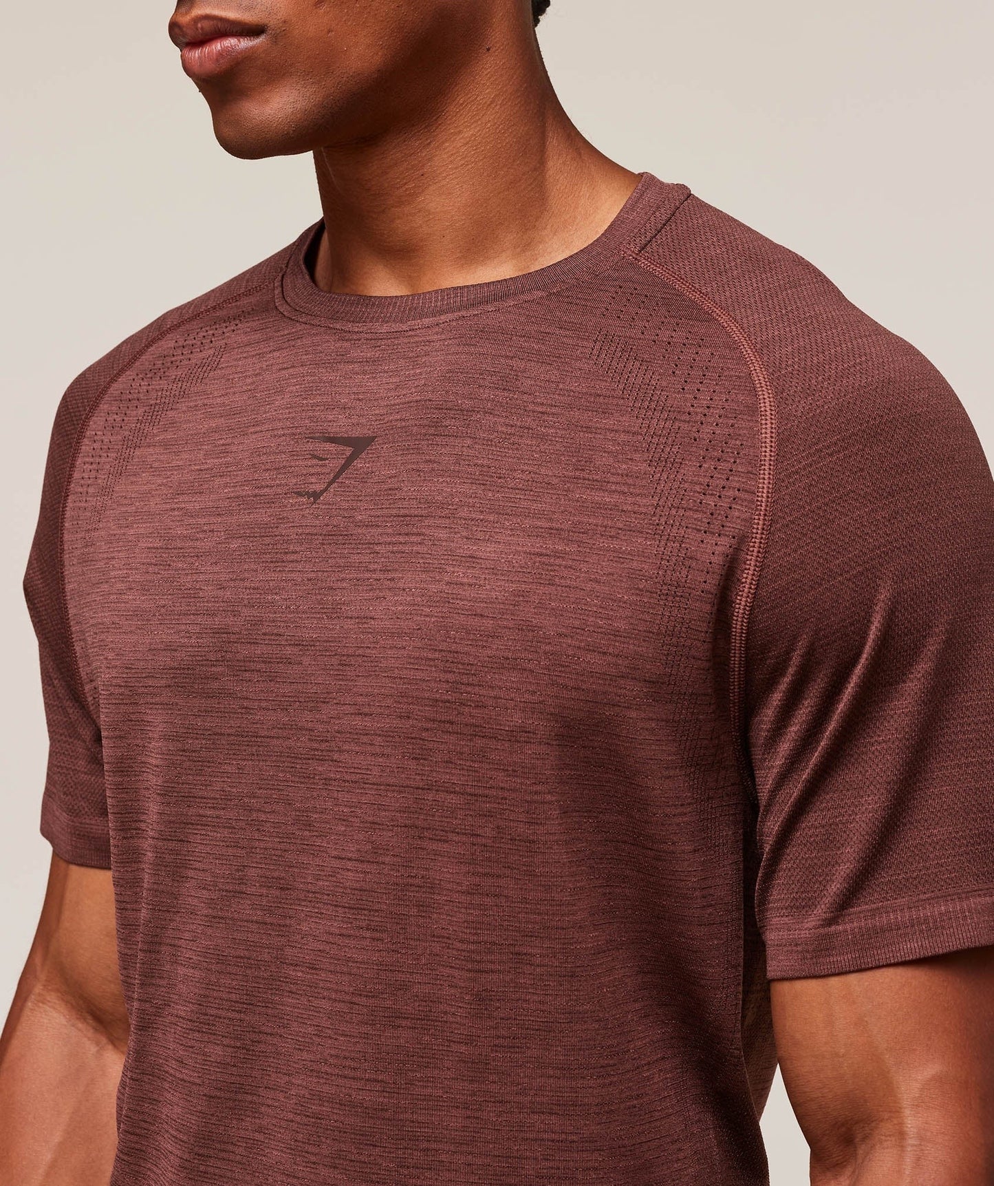 Gymshark Versatile Seamless T-Shirt - Rust Brown/Depth Brown