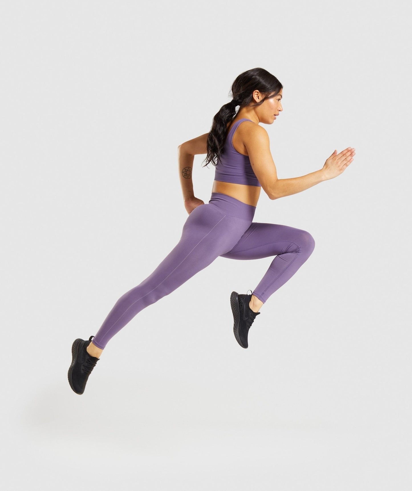 Gymshark Breeze Lightweight Seamless Tights - Purple