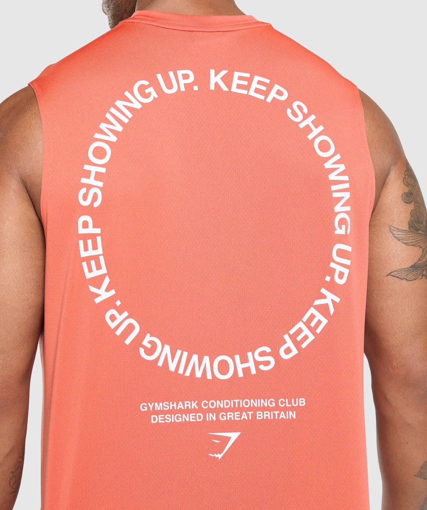 Gymshark Keep Showing Up Tank - Muted Coral