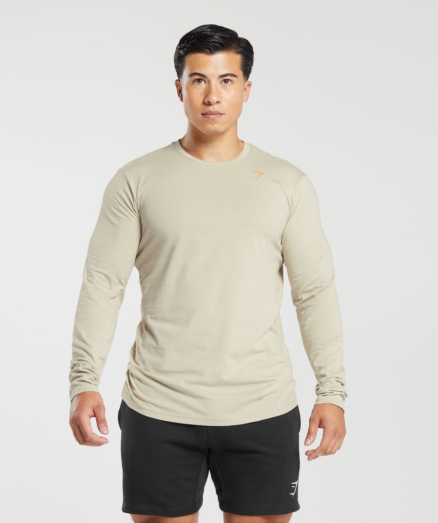 Gymshark Lifting Club Long Sleeve T-Shirt - Washed Stone Brown