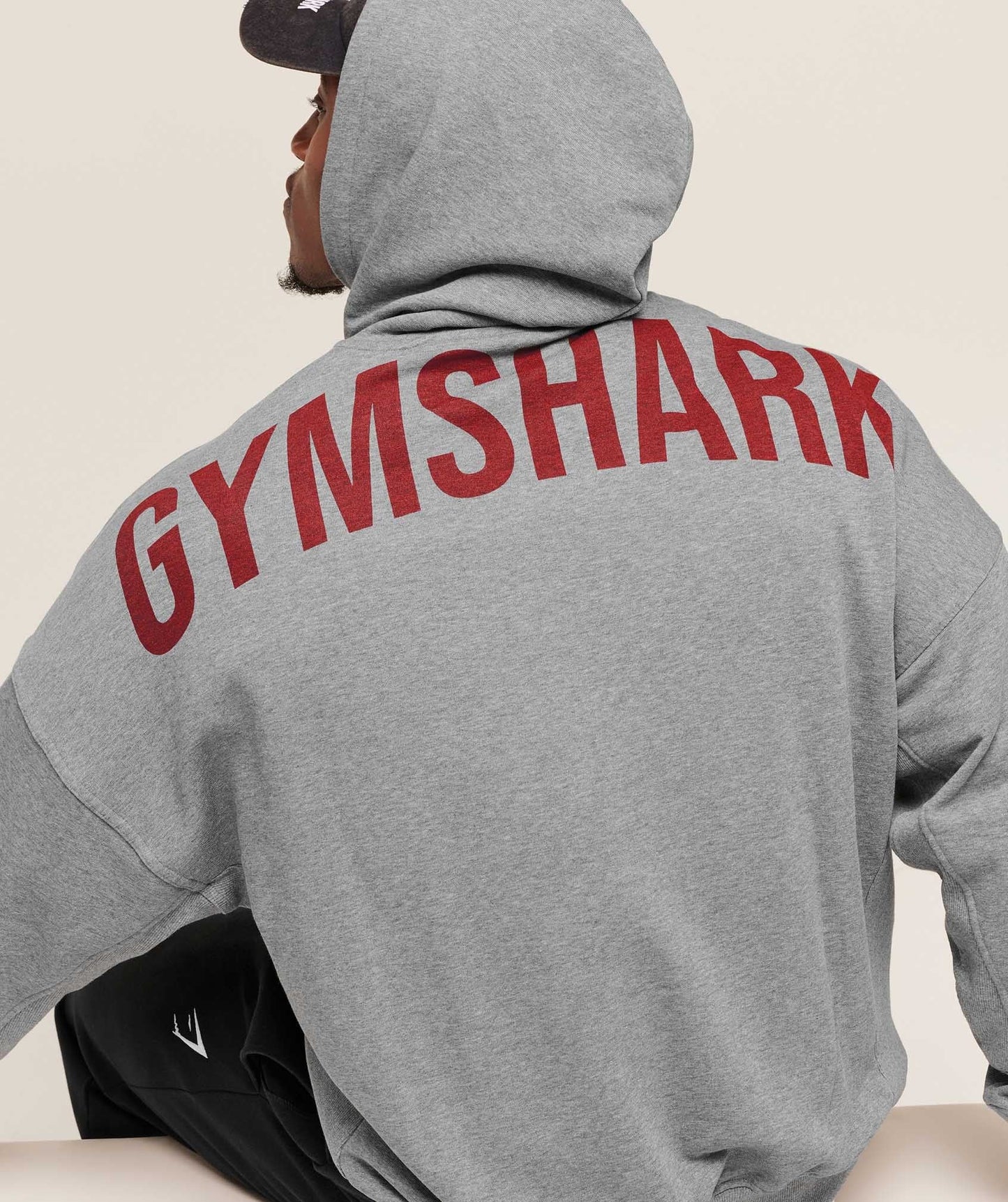 Gymshark Power Oversized Hoodie - Charcoal Core Marl