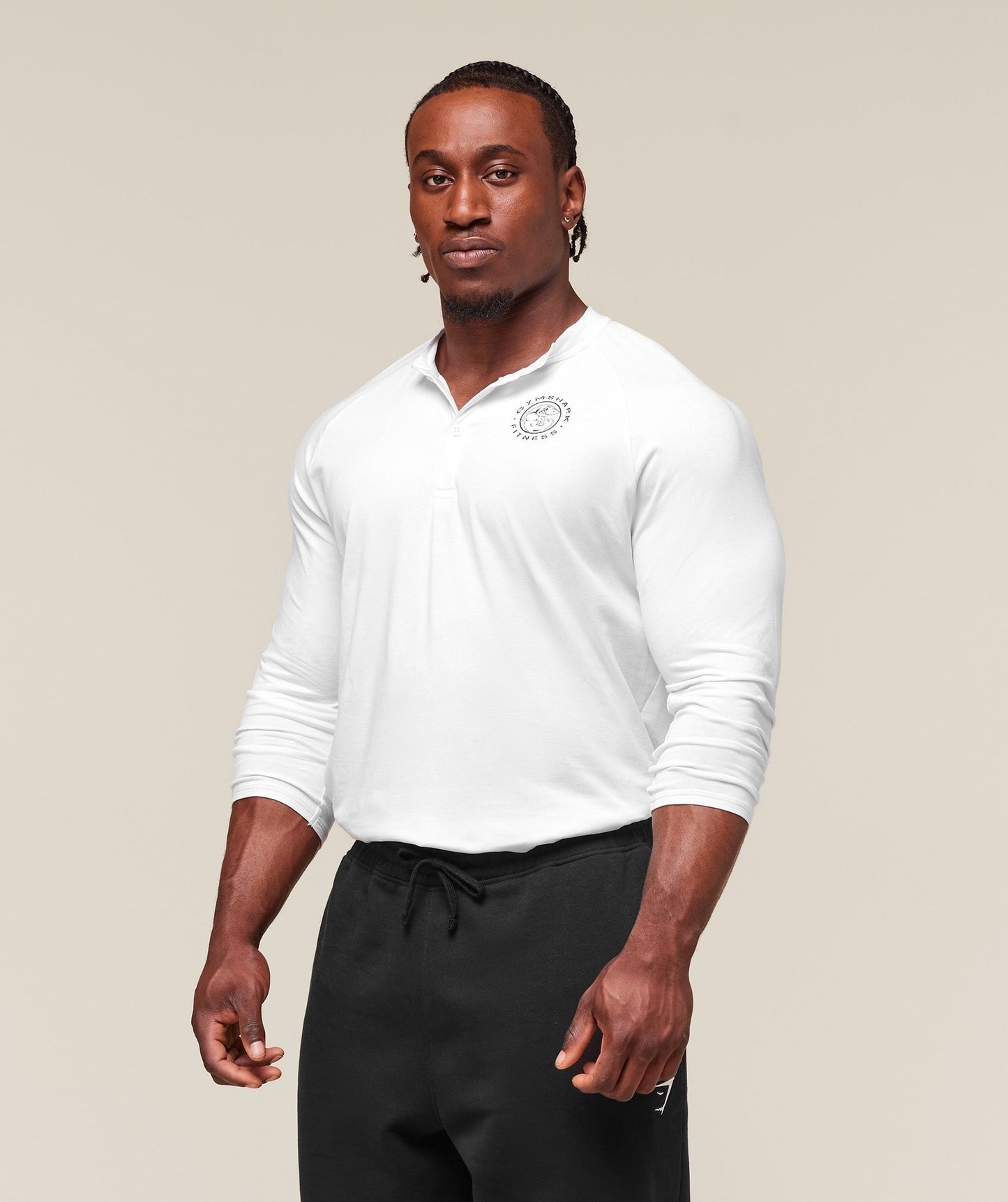 Gymshark Legacy Henley - White