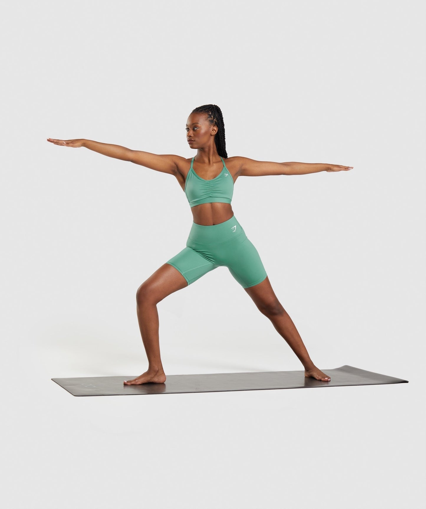 Gymshark Ruched Sports Bra - Alpine Green