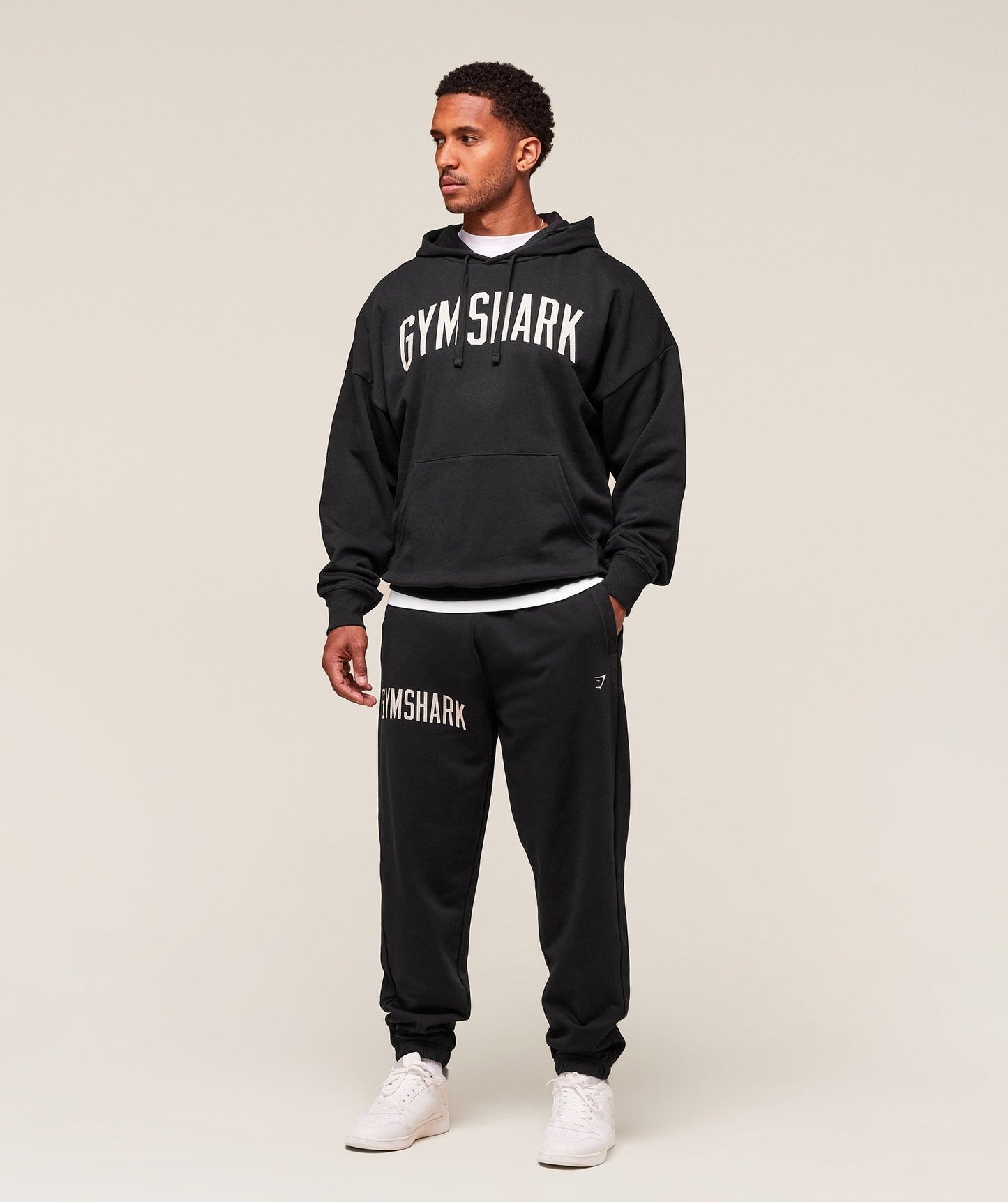 Gymshark Worn Graphic Hoodie - Black