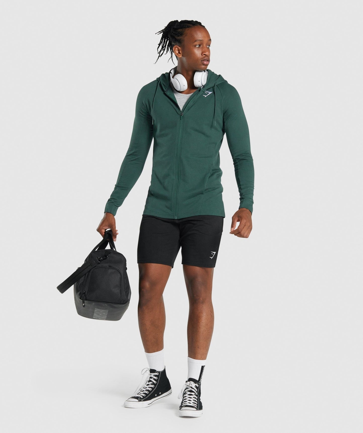 Gymshark Critical 2.0 Zip Up Hoodie - Dark Green