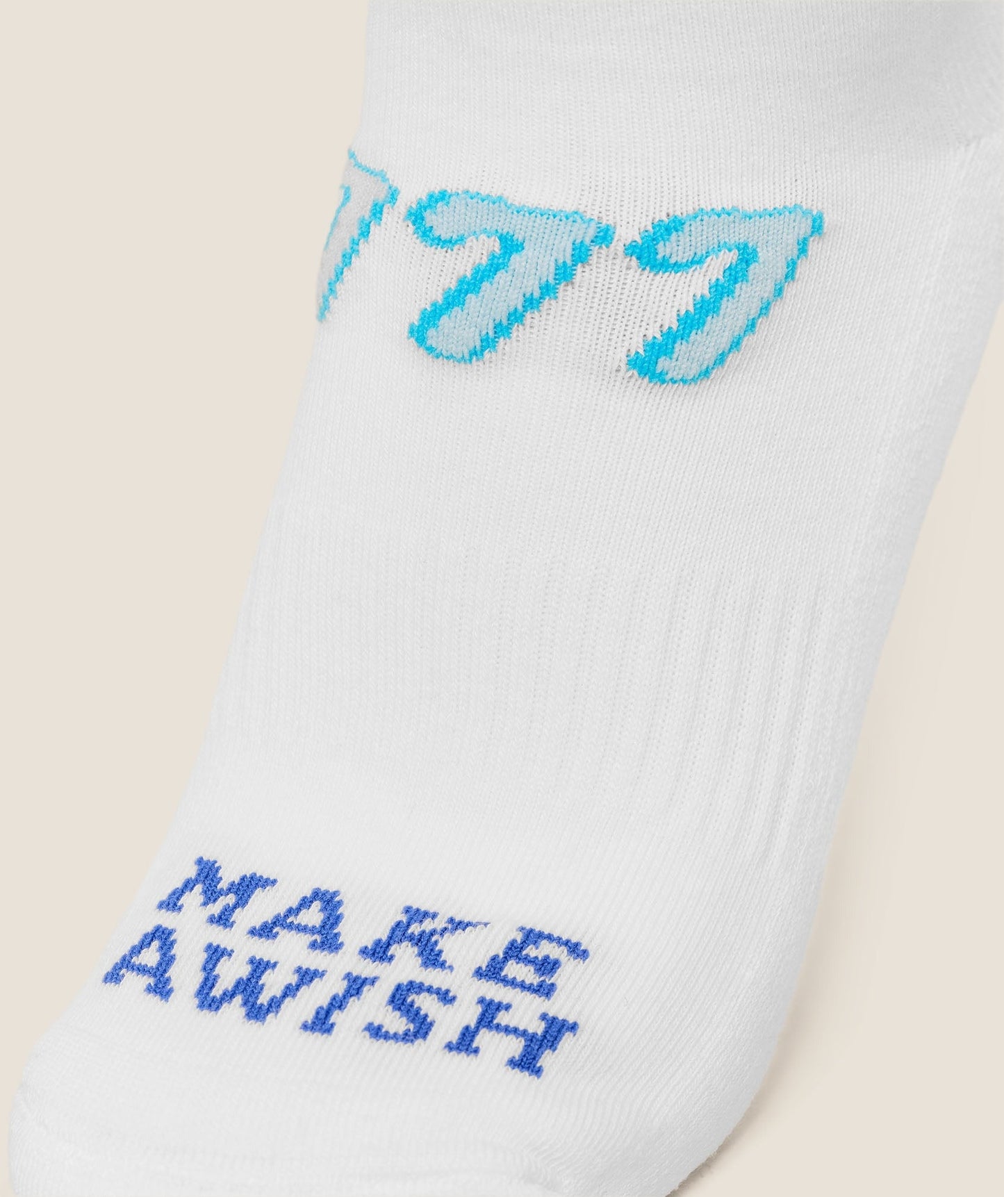 Gymshark Lucky Graphic Crew Socks 3pk - White