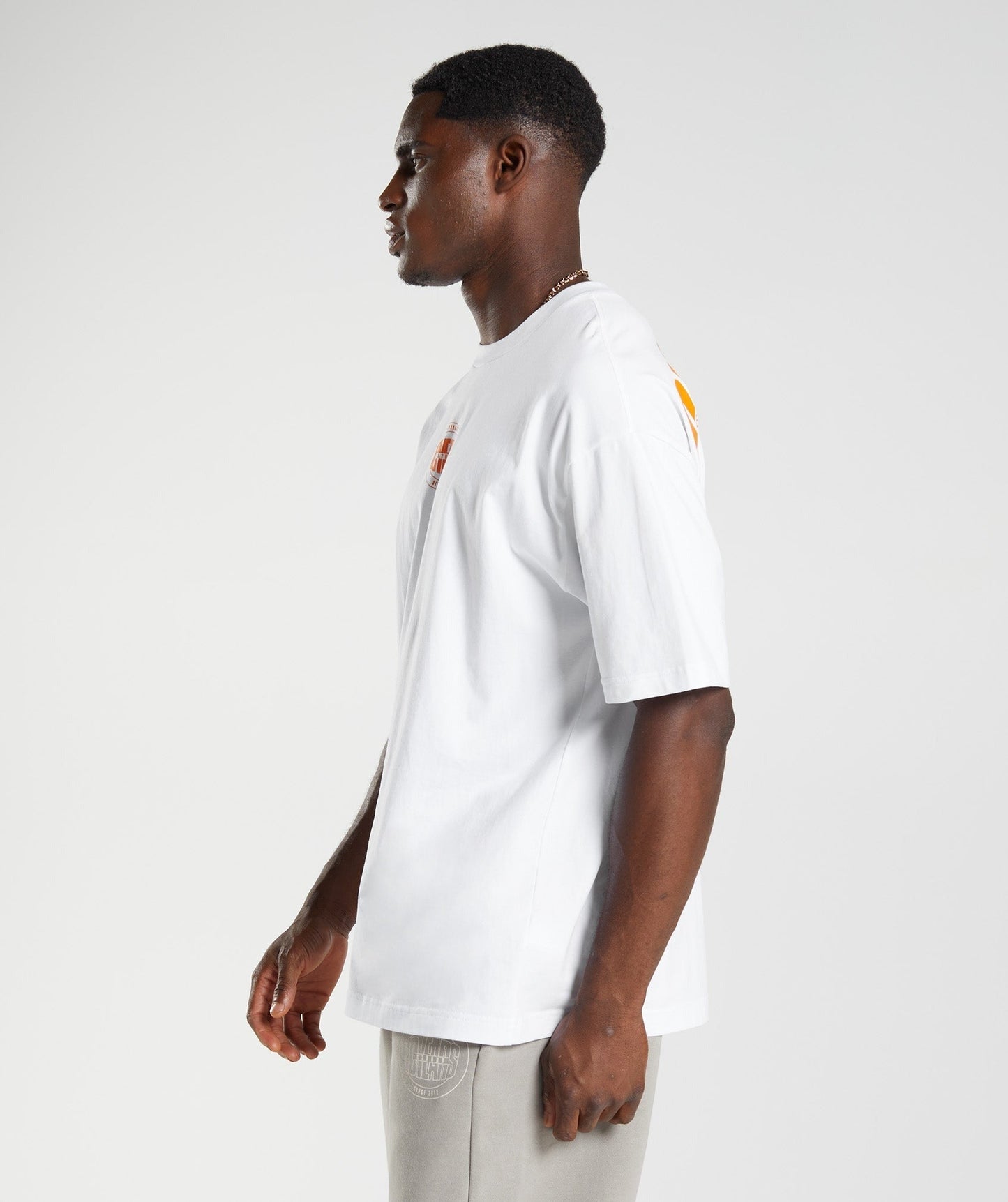 Gymshark GS10 Year Oversized T-Shirt - White