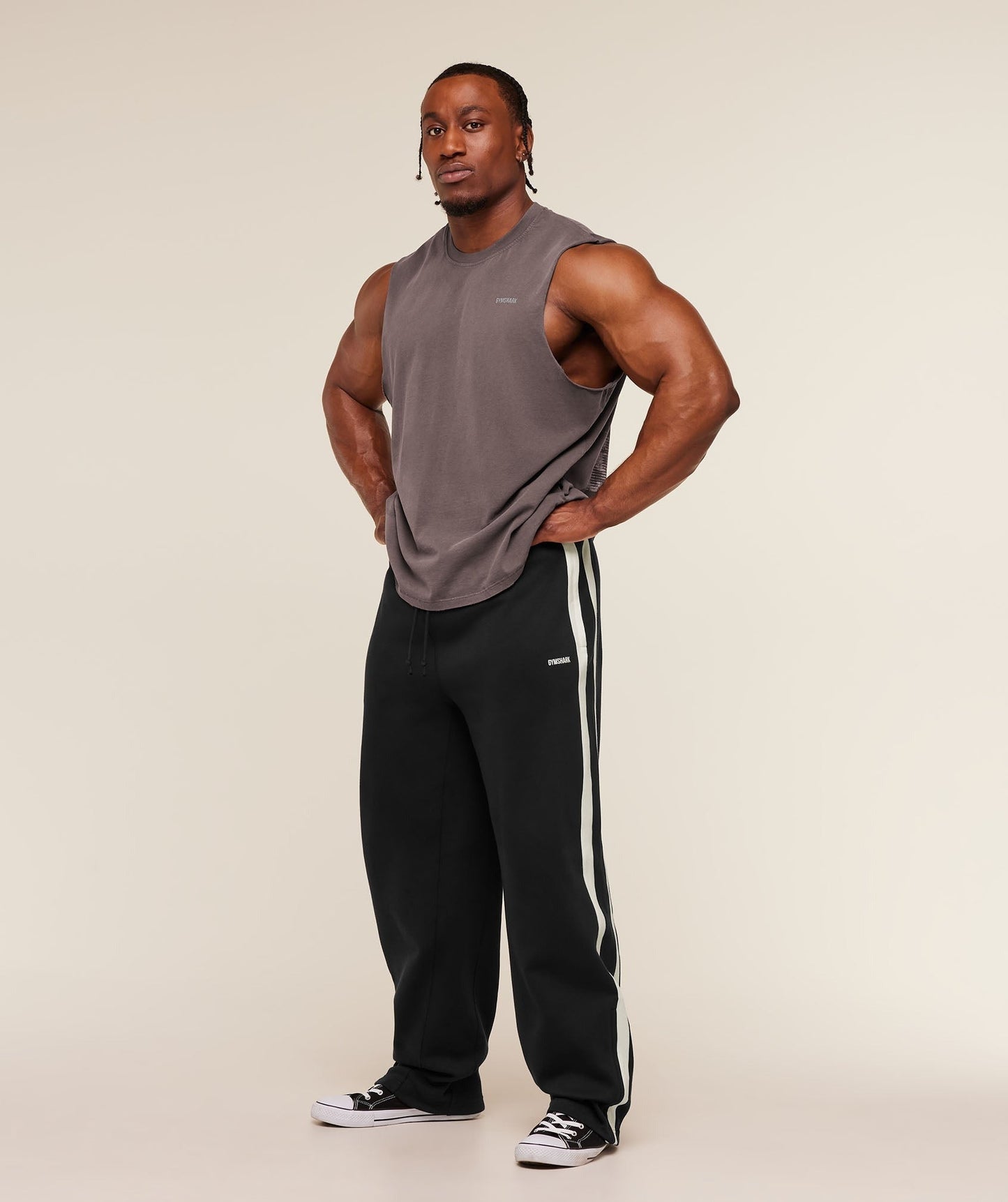Gymshark x CBUM Washed Sleeveless T-Shirt - Greyed Purple