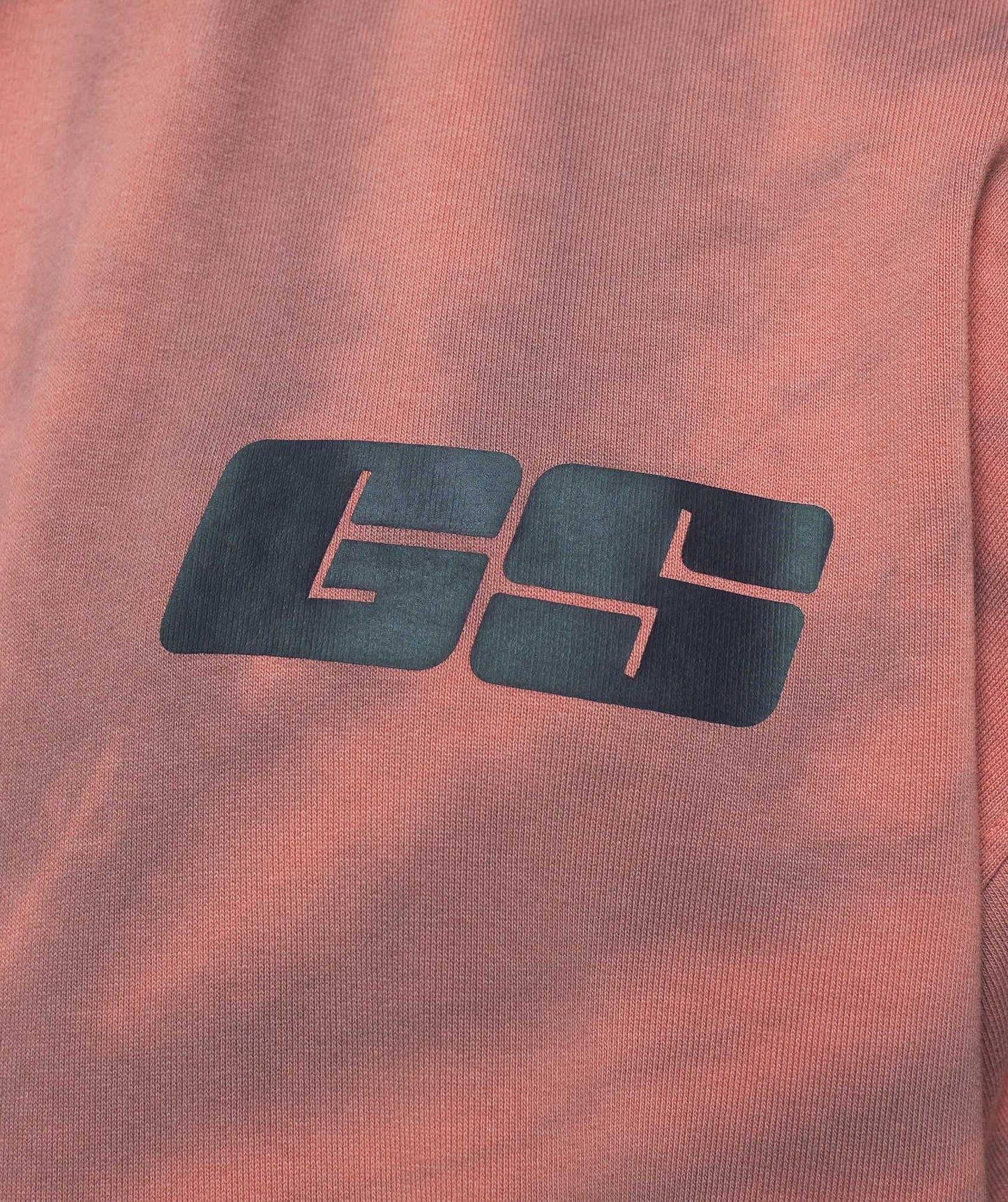 Gymshark Rest Day Hoodie - Terracotta Pink/Dusty Maroon/Spiral Optic Wash