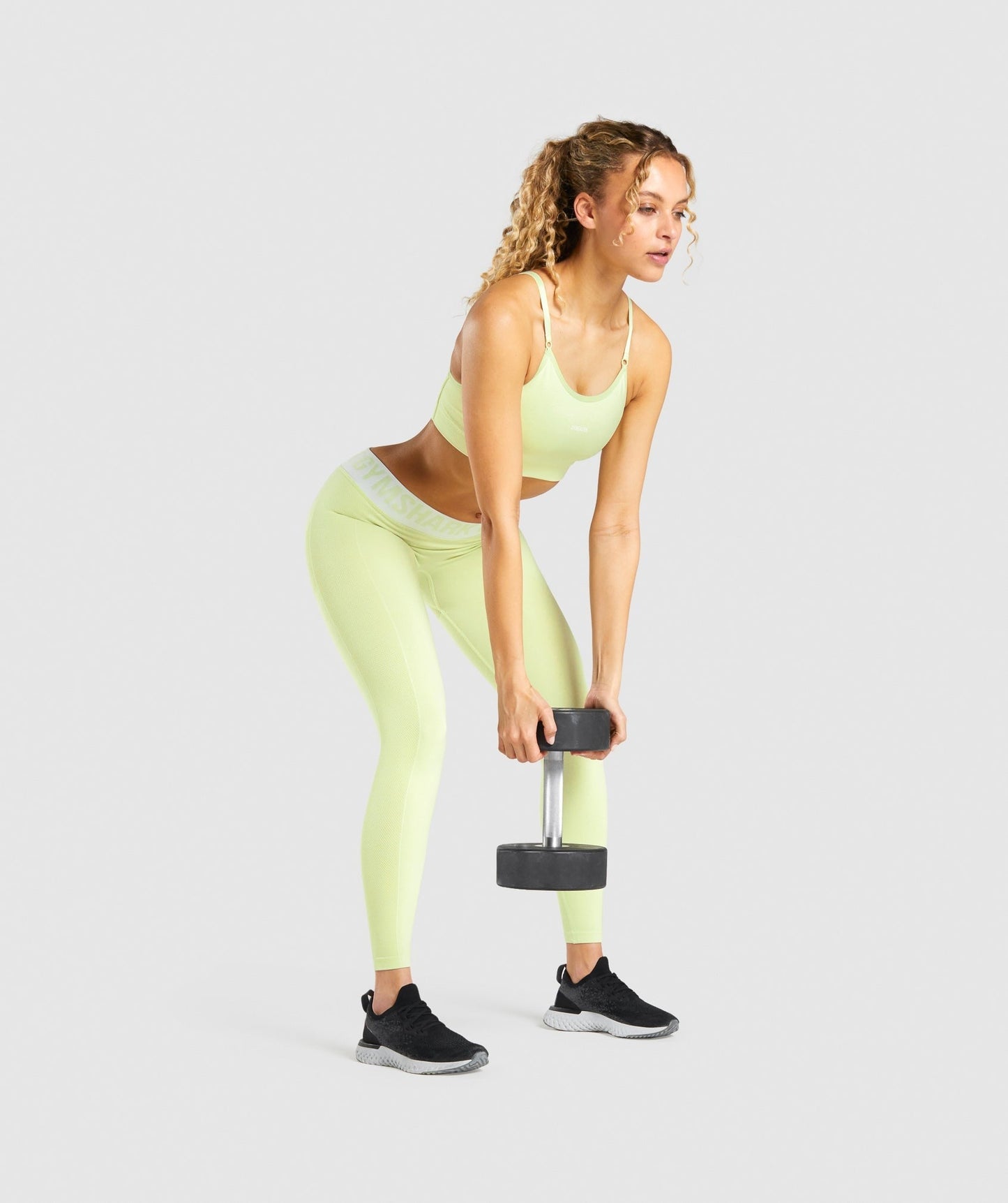Gymshark Flex Low Rise Leggings - Light Green Marl